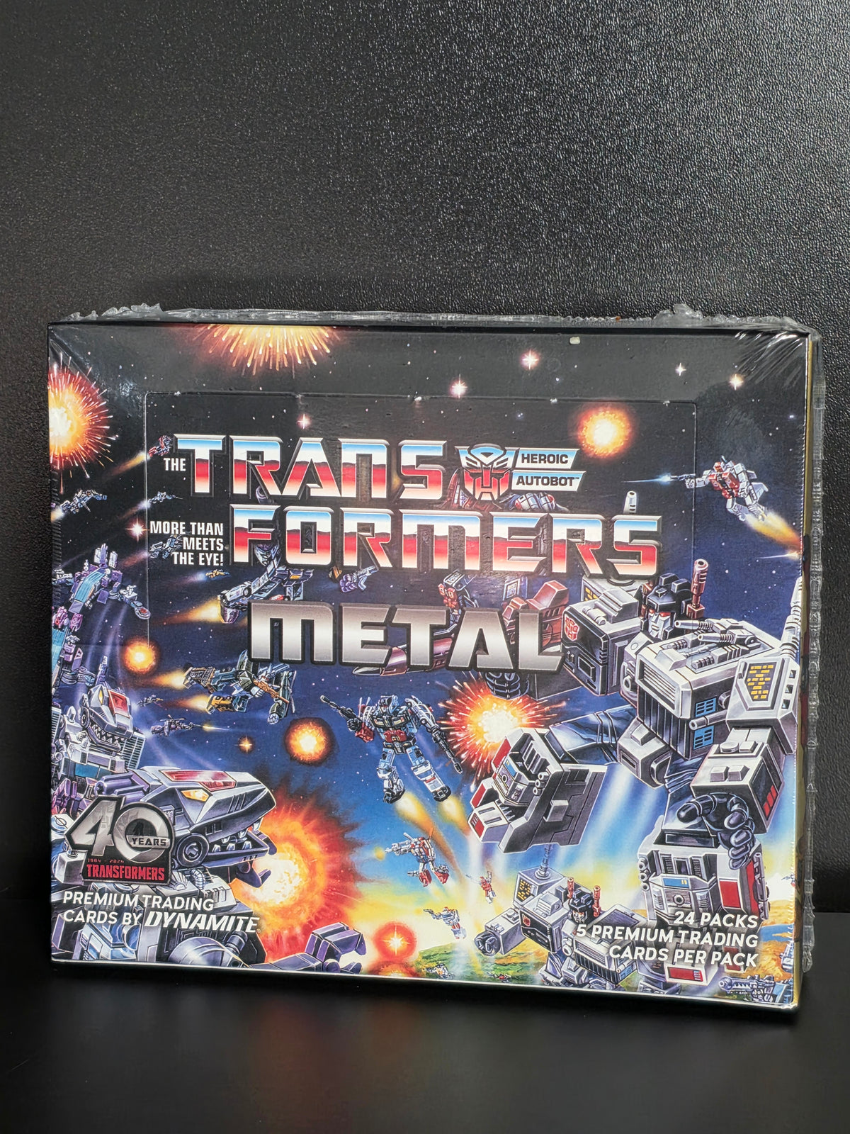 2026 Dynamite Transformers 40th Anniversary Metal Collector/Hobby Box.