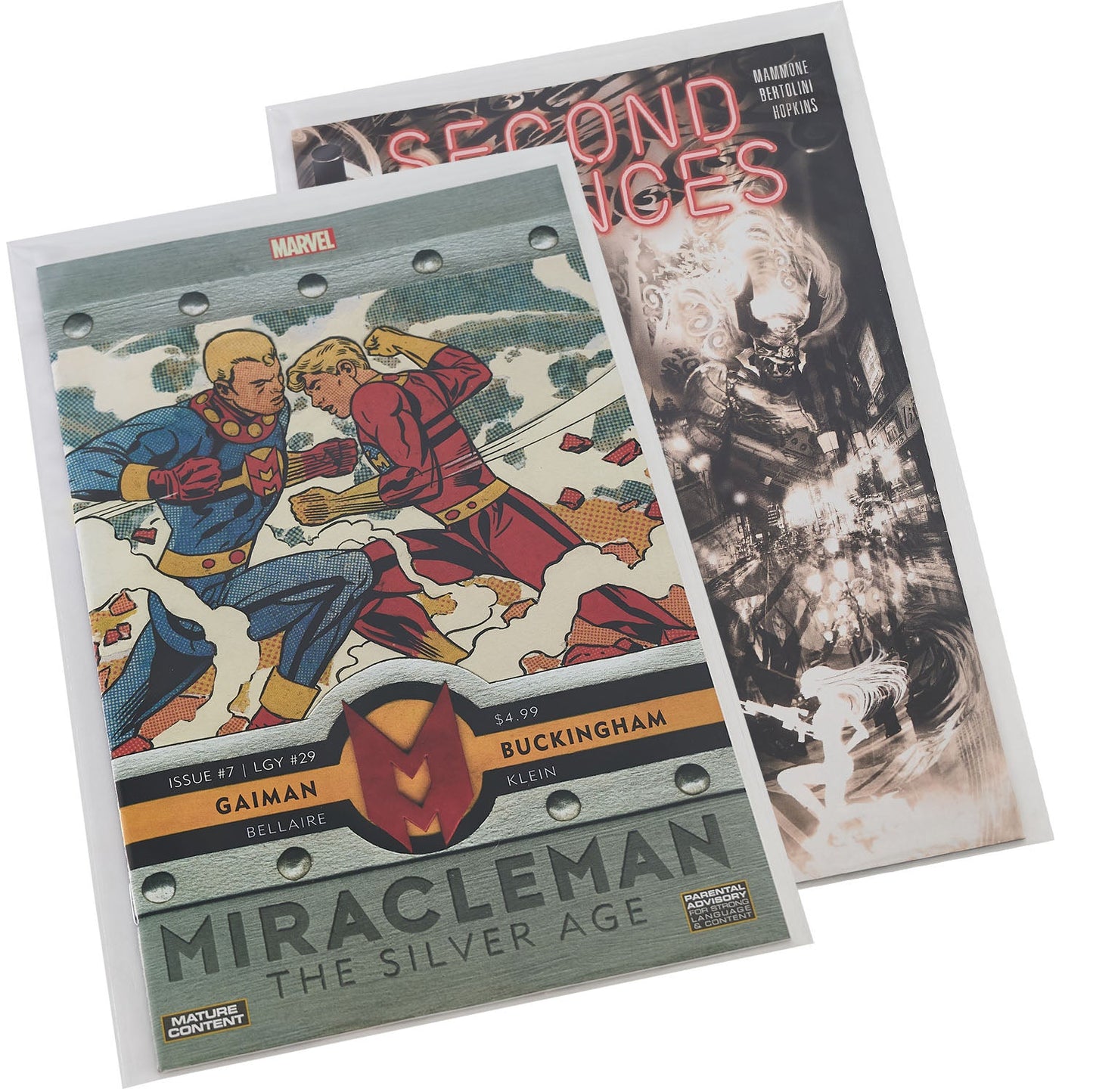 Platinum Protectors Comic Book Bags for Silver Age with Resealable Strip - 100 Pack