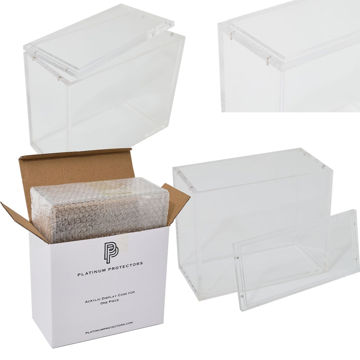 Premium Acrylic Case for One Piece Booster Box OP-01 to OP-08 (01-02 Reprint) with Magnetic Top