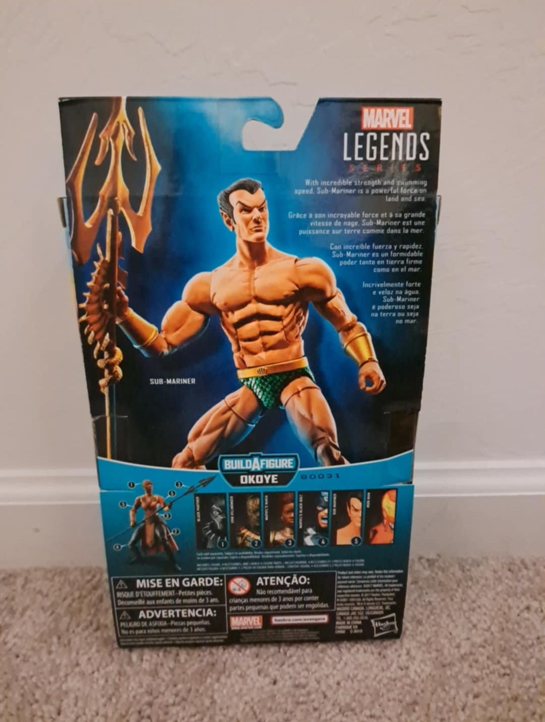 Marvel Legends SUB MARINER 6" action figure Black Panther OKOYE BAF wave NEW