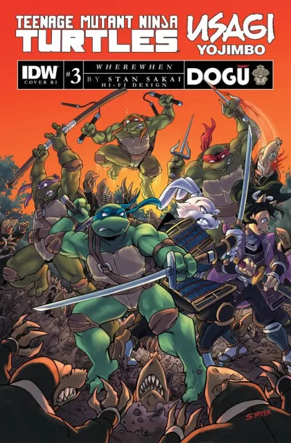 Teenage Mutant Ninja Turtles / Usagi Yojimbo: WhereWhen #3 1:10 Ratio