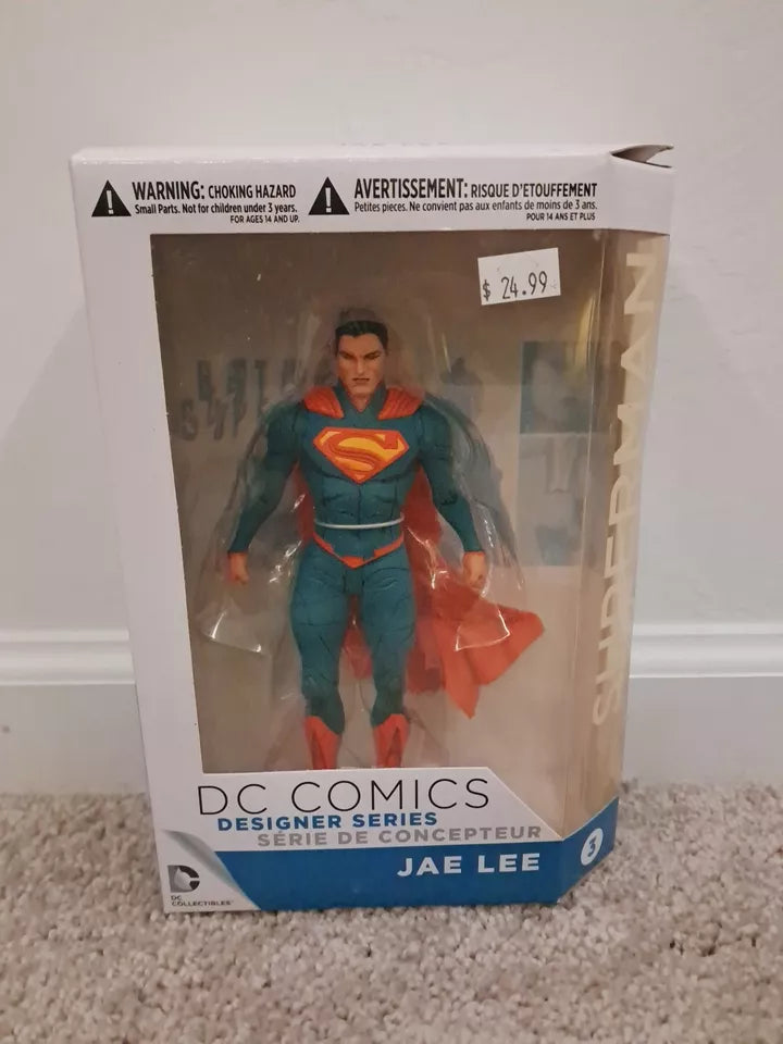 DC COLLECTIBLES COMIC DESIGNER SERIES JAE LEE SUPERMAN used CIB Ships fast!