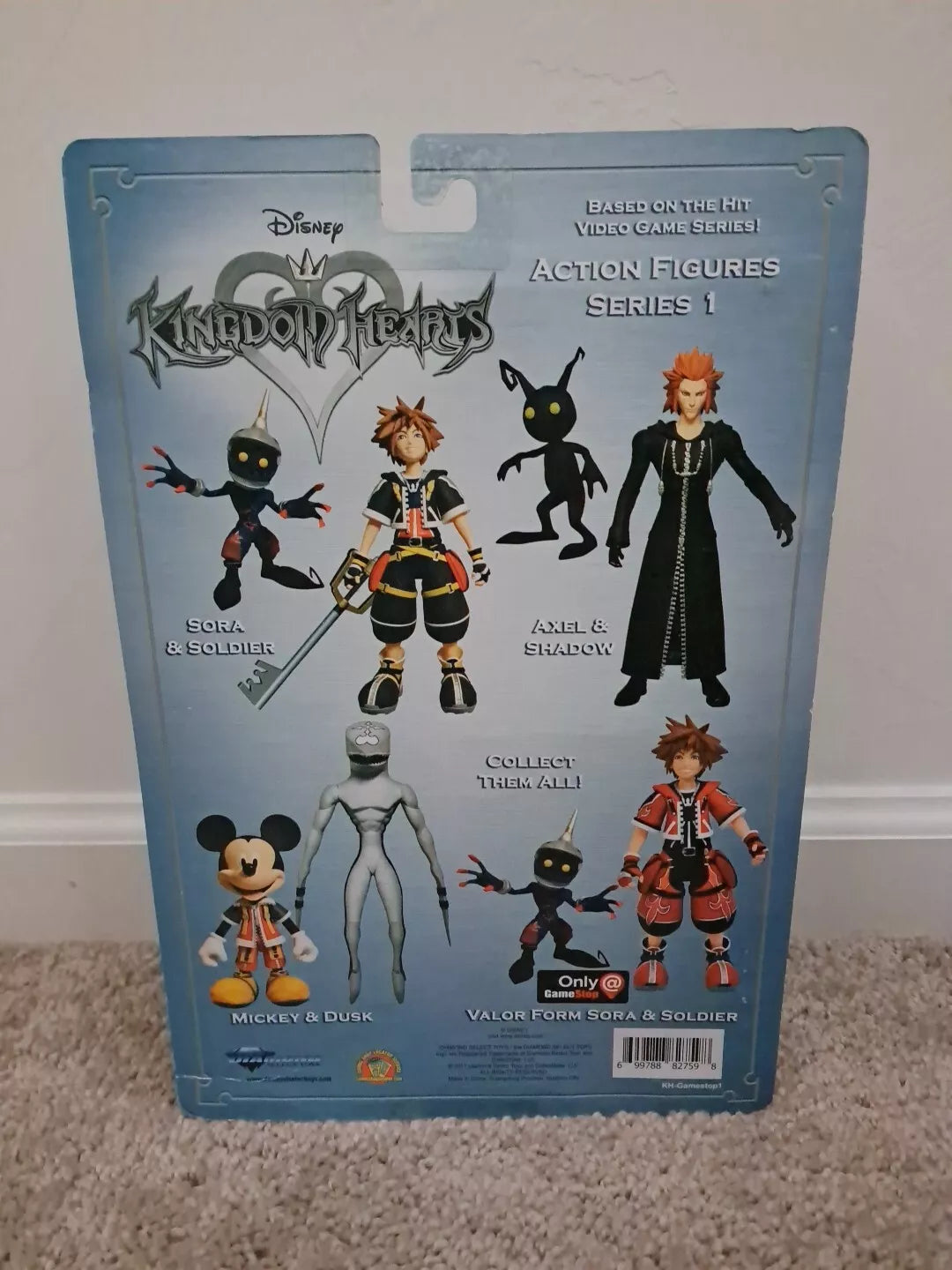 Disney Kingdom Hearts Action Figure Series 1 Mickey & Dusk New w/Case Damage