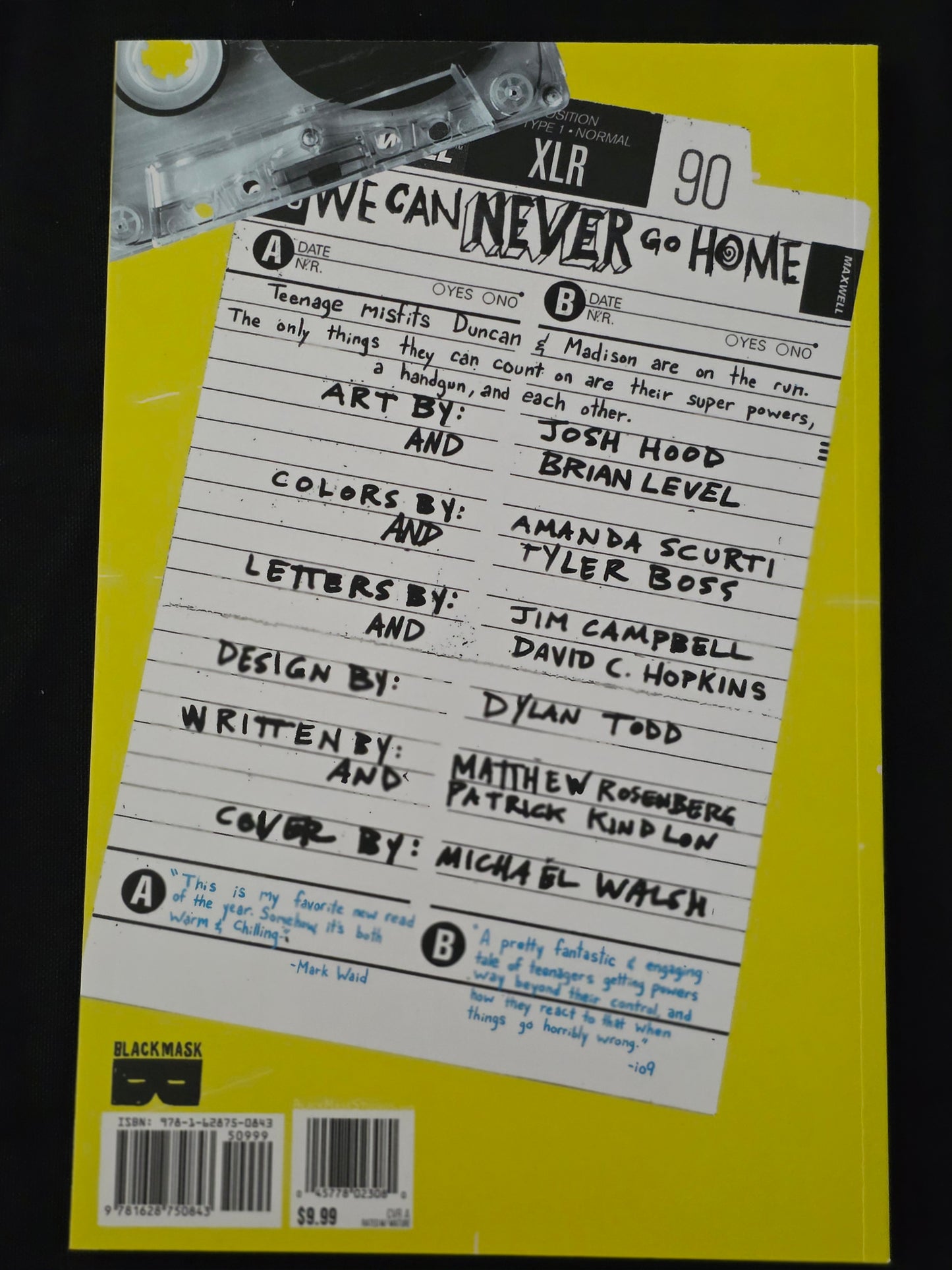 We Can Never Go Home #1 (Black Mask Studios 2015) Graphic Novel Signed by Author