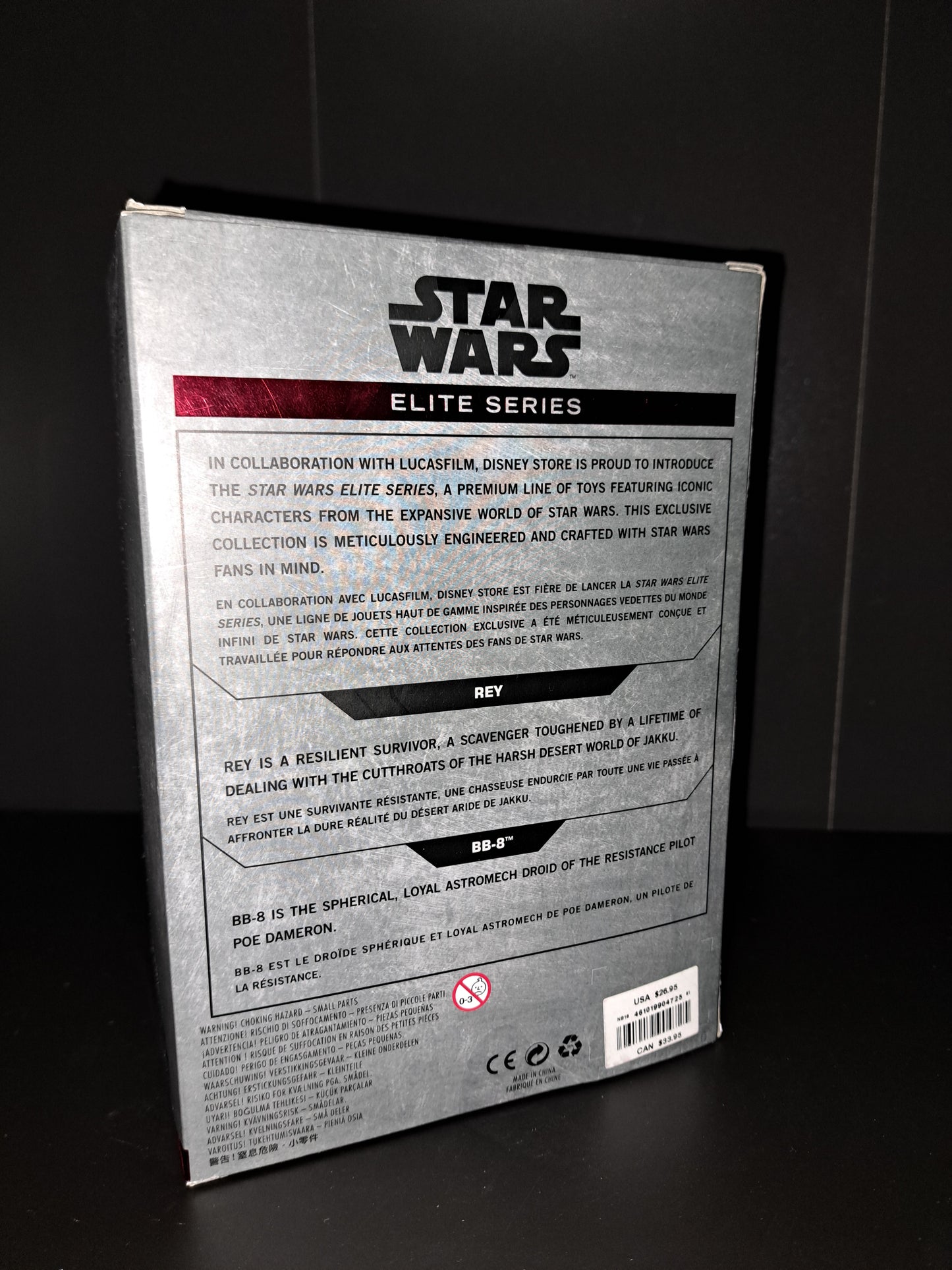 Disney Store STAR WARS Elite Series Die Cast Rey BB-8 Action Figure 6"