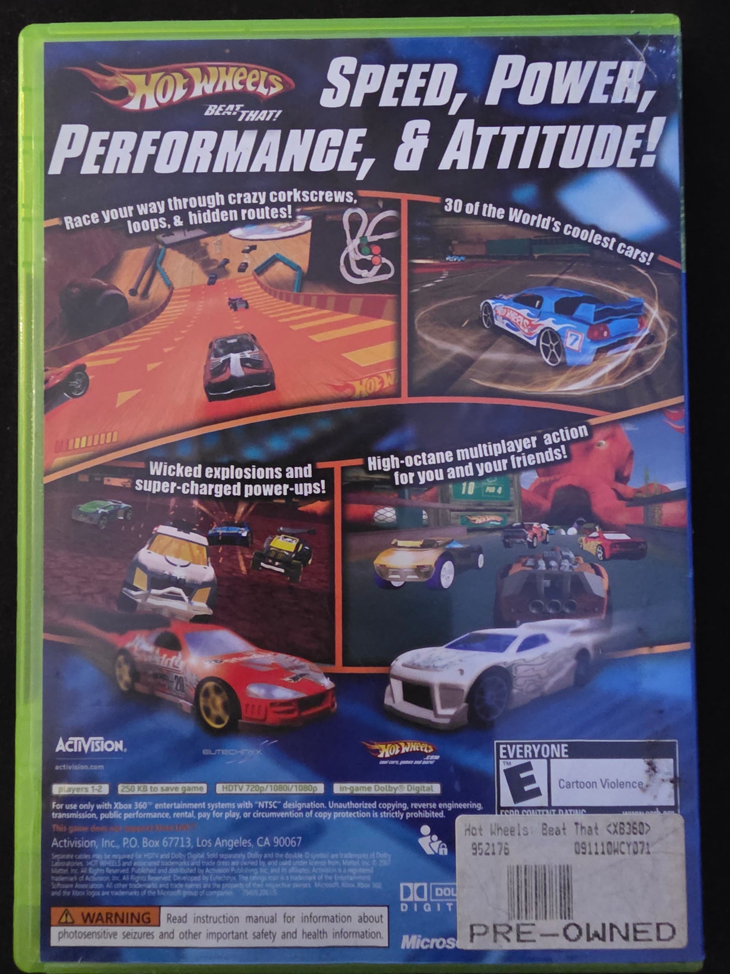 Hot Wheels: Beat That! (Microsoft Xbox 360, 2007) CIB