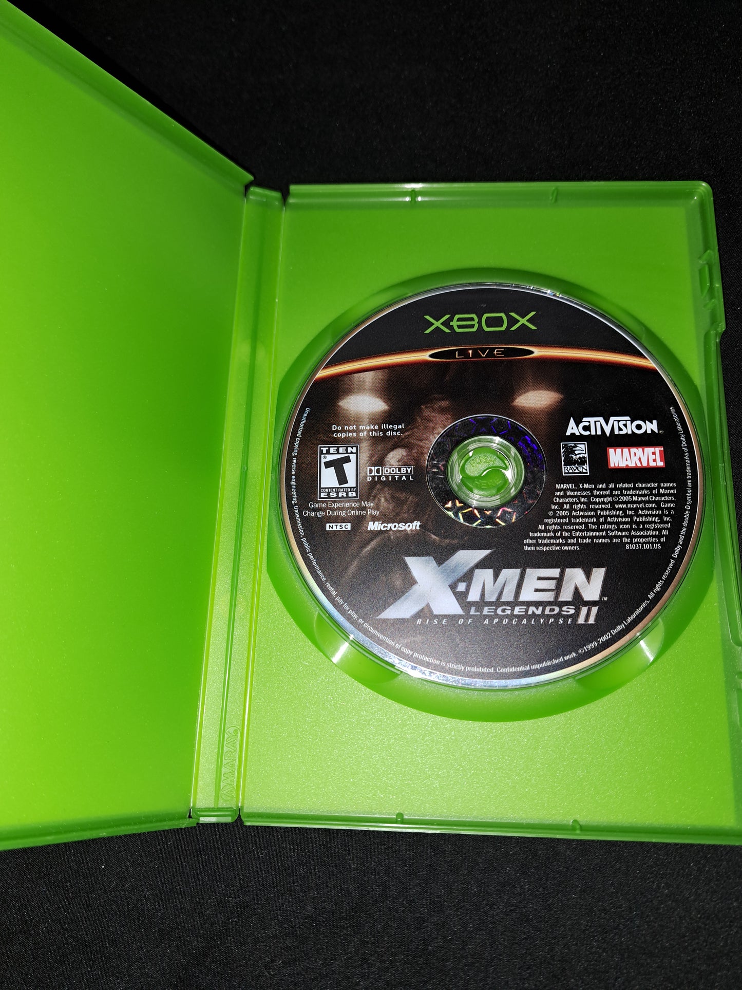 Microsoft Xbox X-Men Legends II 2 Rise of Apocalypse (2005)