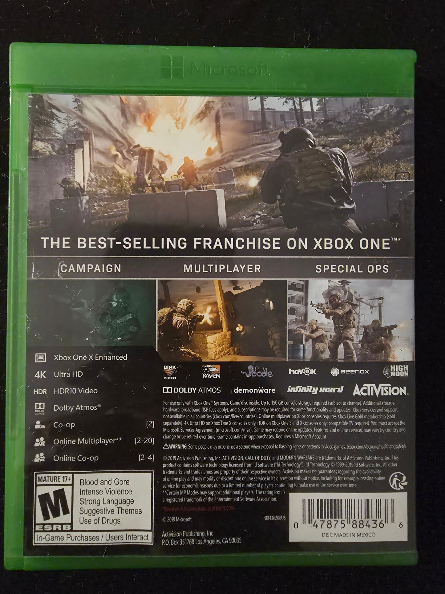 Call of Duty: Modern Warfare (Microsoft Xbox One, 2019)