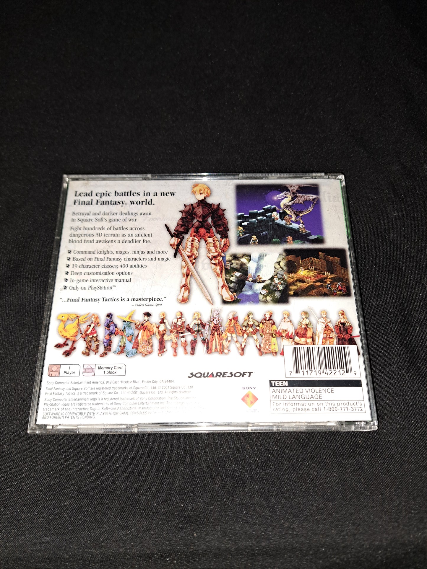 Final Fantasy Tactics PS1 (Sony PlayStation 1 1998) CIB Complete