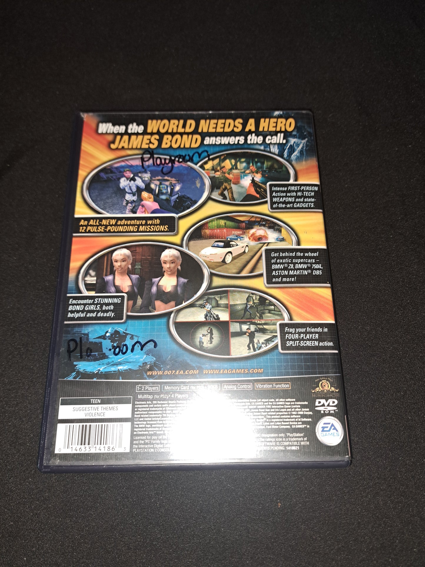 PS2- 007: AGENT UNDER FIRE  James Bond PlayStation2 CIB