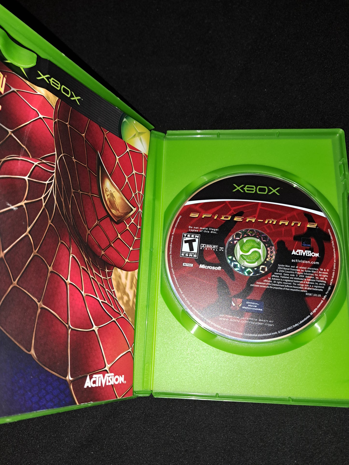 Spider-Man 2 (Xbox) - With Manual & Disc (CIB)