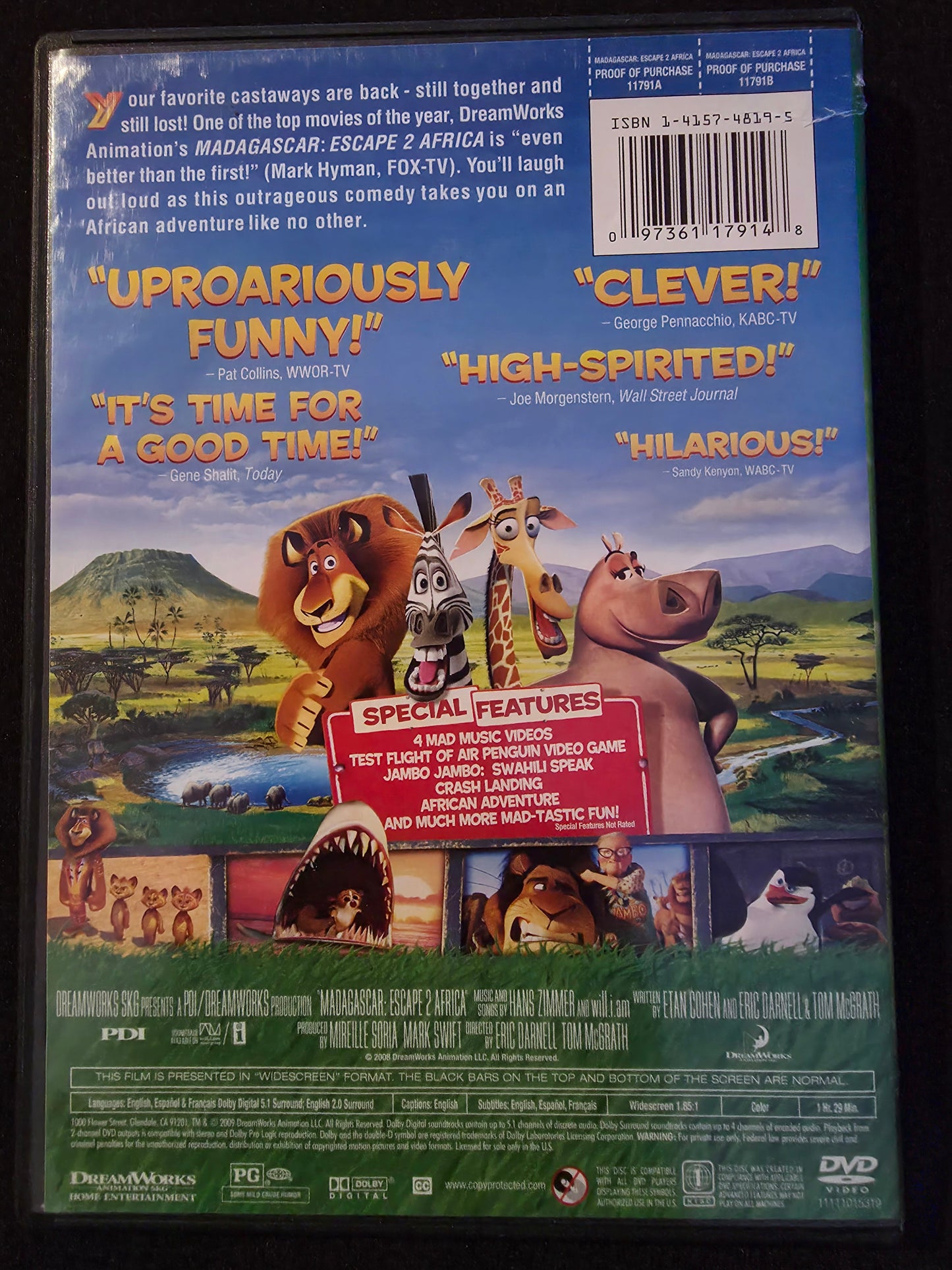 Madagascar: Escape 2 Africa (Widescreen Edition) - DVD