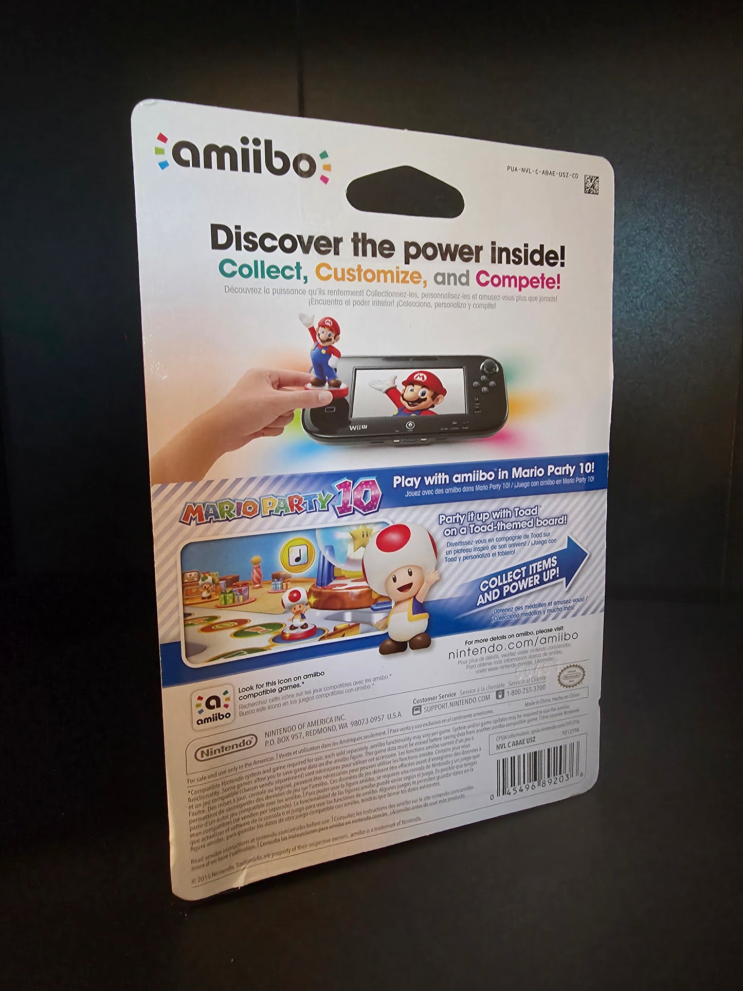 Nintendo Amiibo Toad Super Mario Bros Series Figure - New Sealed US Version 2015