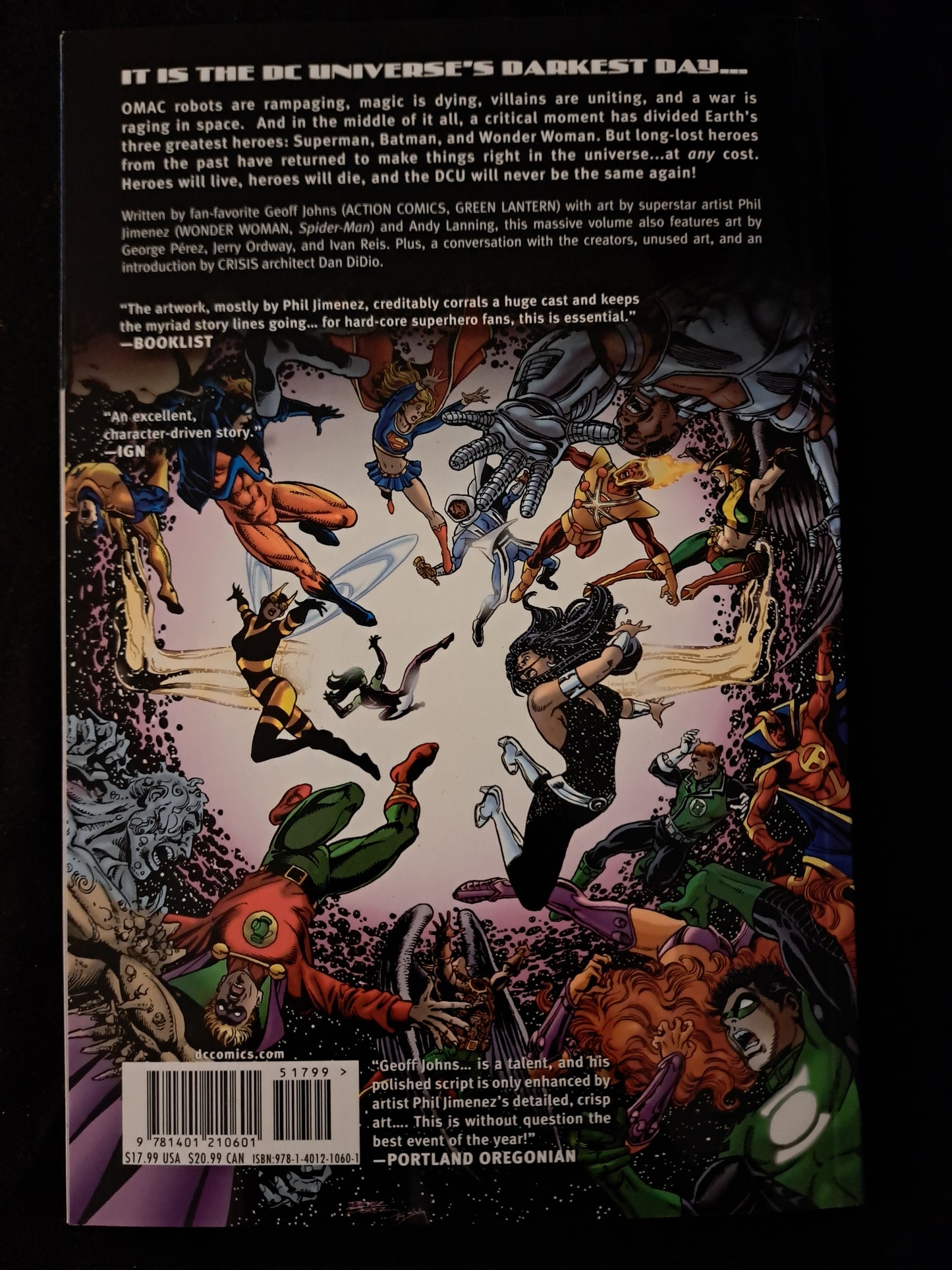 Infinite Crisis by Geoff Johns & Phil Jimenez (DC Comics April 2008) paperback