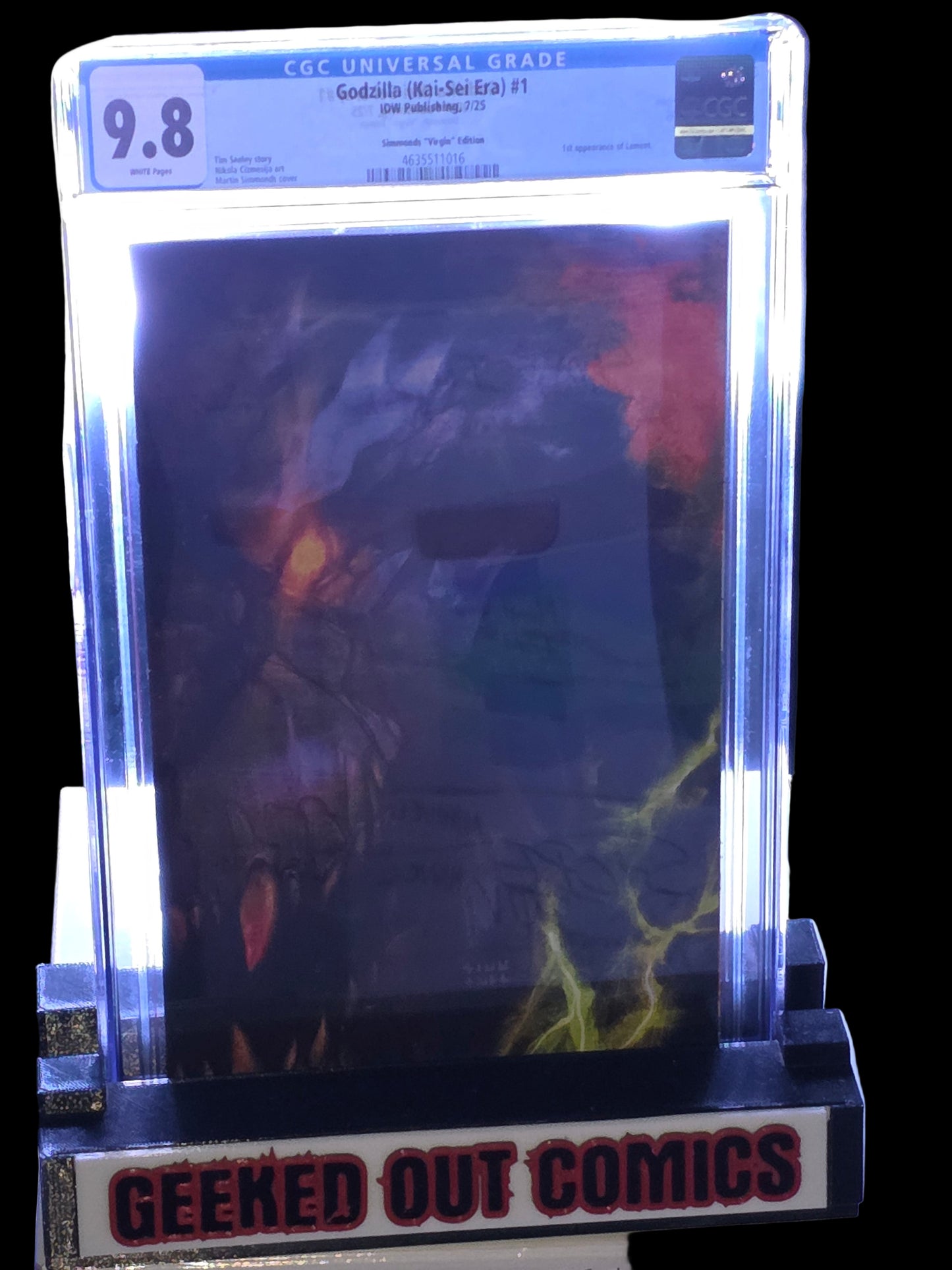 Godzilla (Kai-Sei Era) #1 CGC 9.8 Martin Simmonds 1:100 Virgin Variant 1st Appearance of Lament IDW Publishing