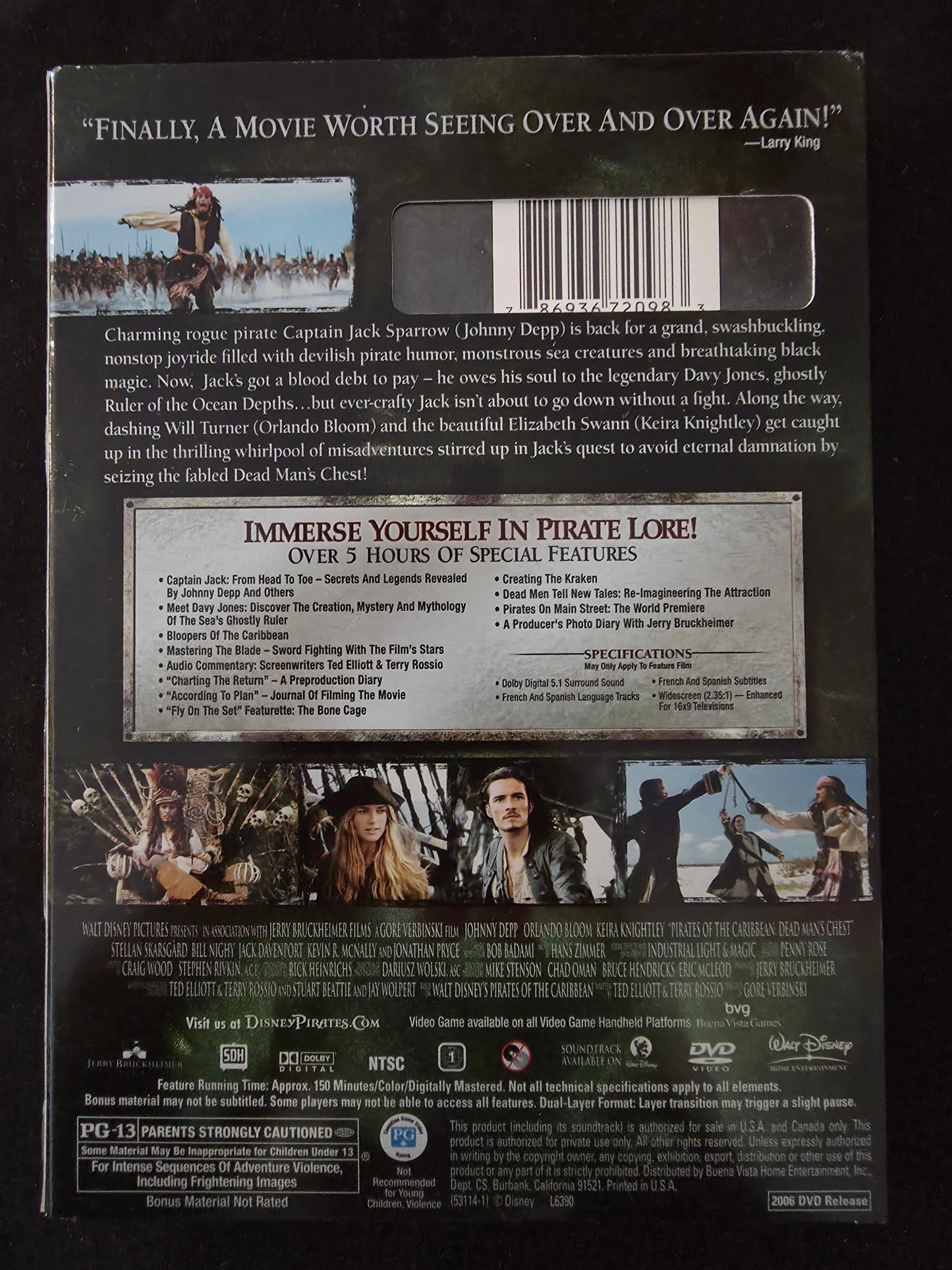PIRATES OF THE CARIBBEAN - Dead Man's Chest DISNEY 2 DISC SPECIAL EDITION DVD