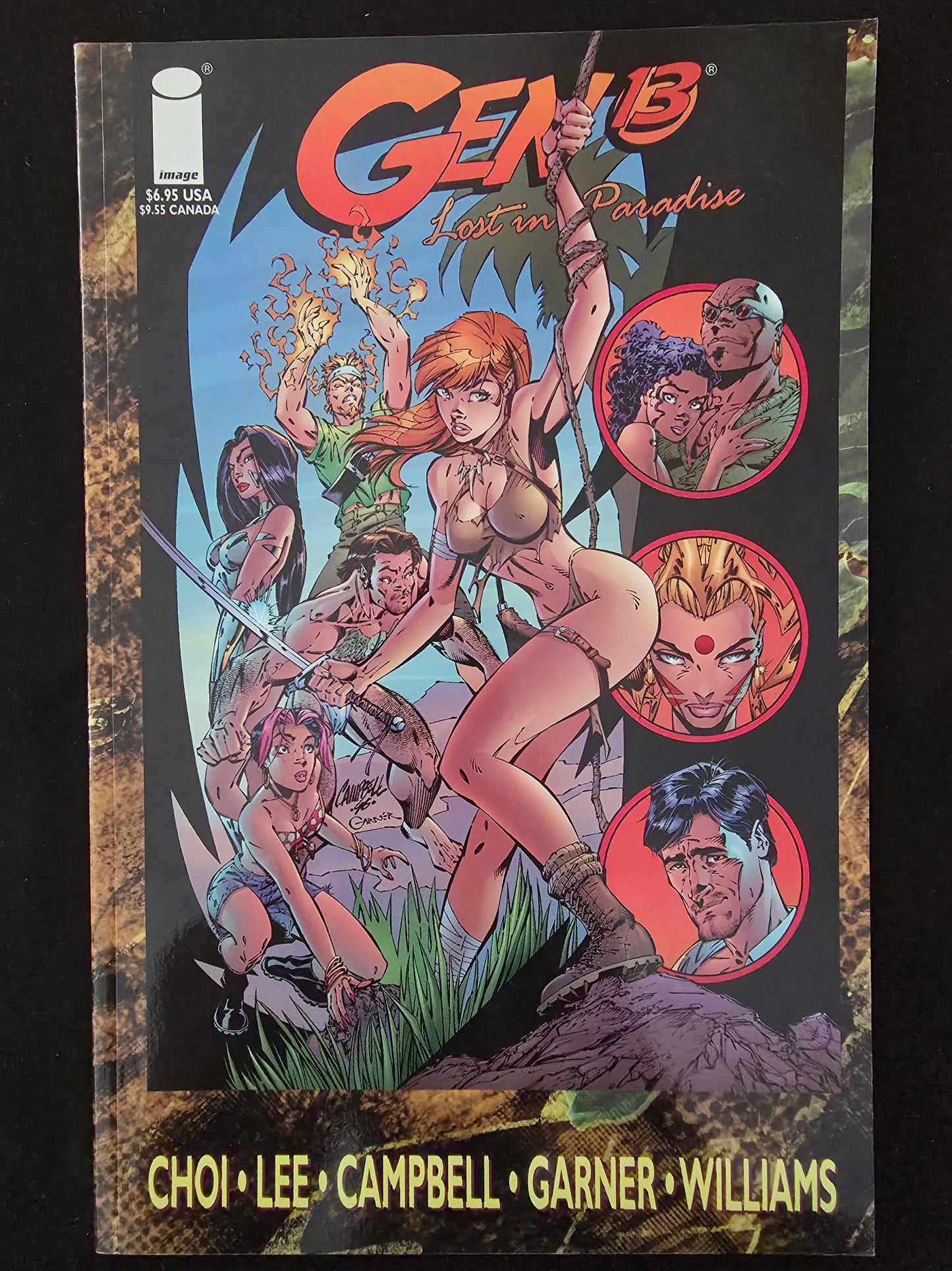 Gen 13 Lost In Paradise TPB 1st Print (Image 1996) J Scott Campbell