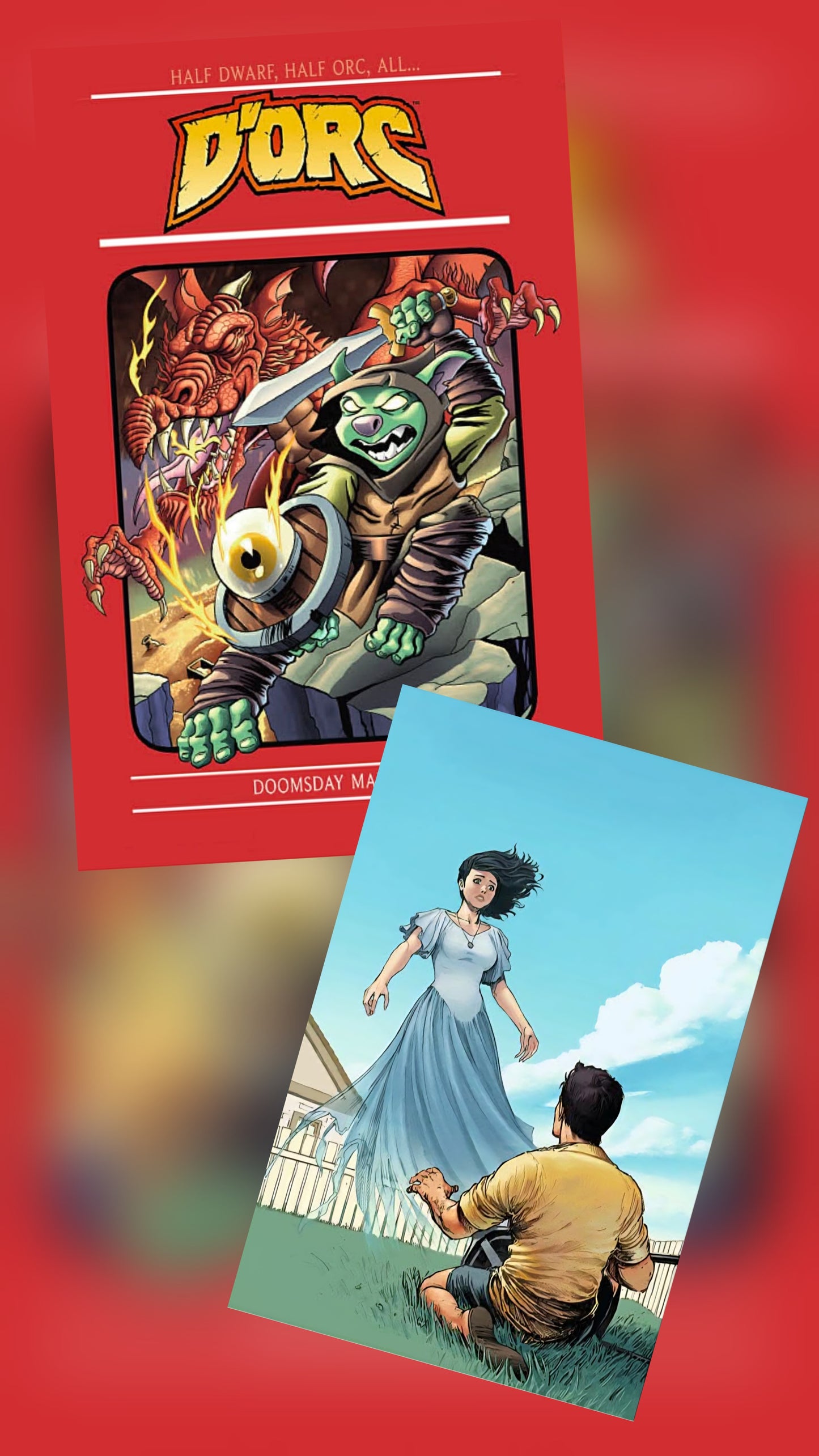 Dorc #1 3rd print, White Sky 2nd print Exclusives