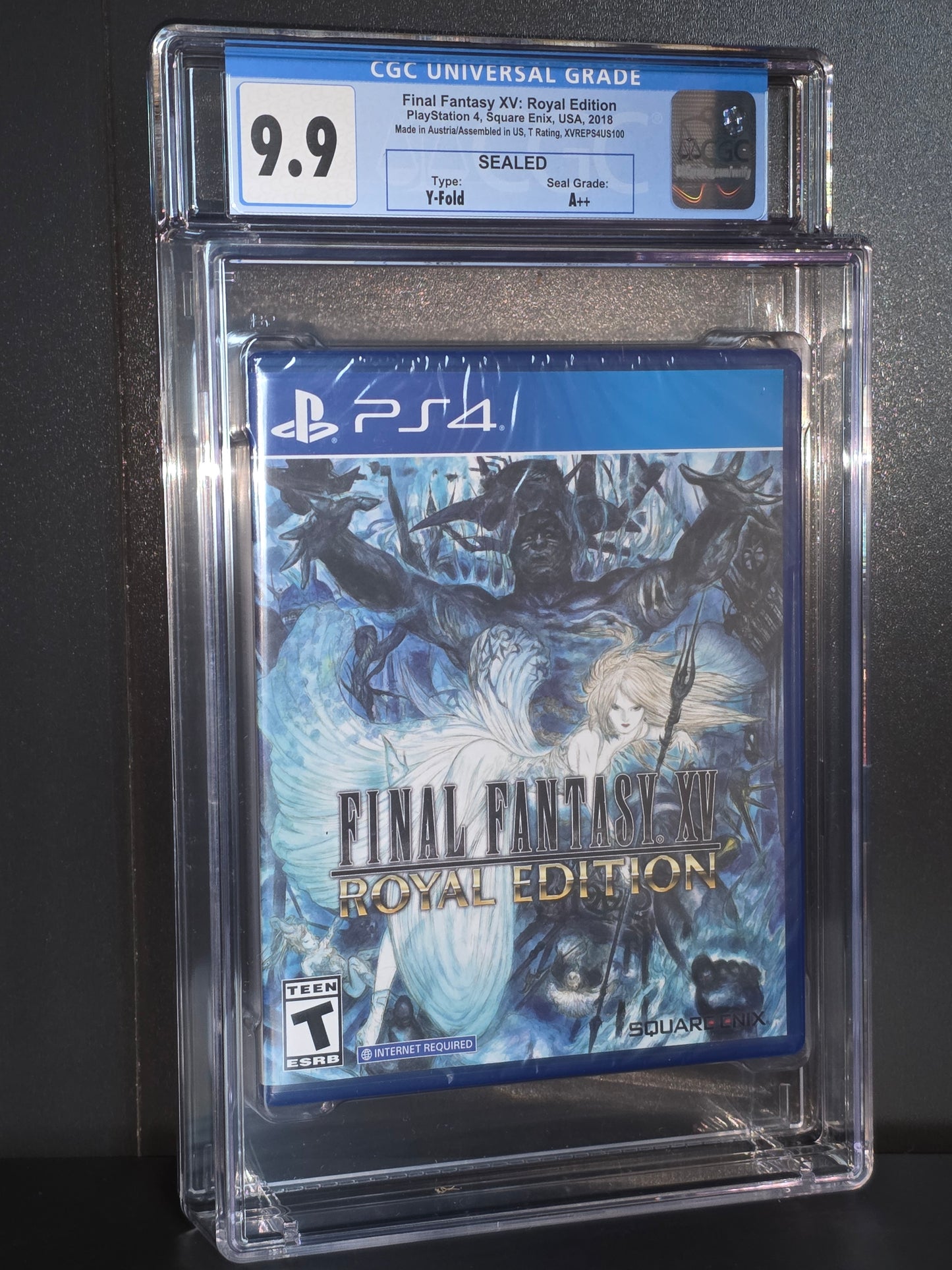 Final Fantasy XV Royal Edition Blue Label CGC U9.9 A++ PS4 Sealed Graded 90GB