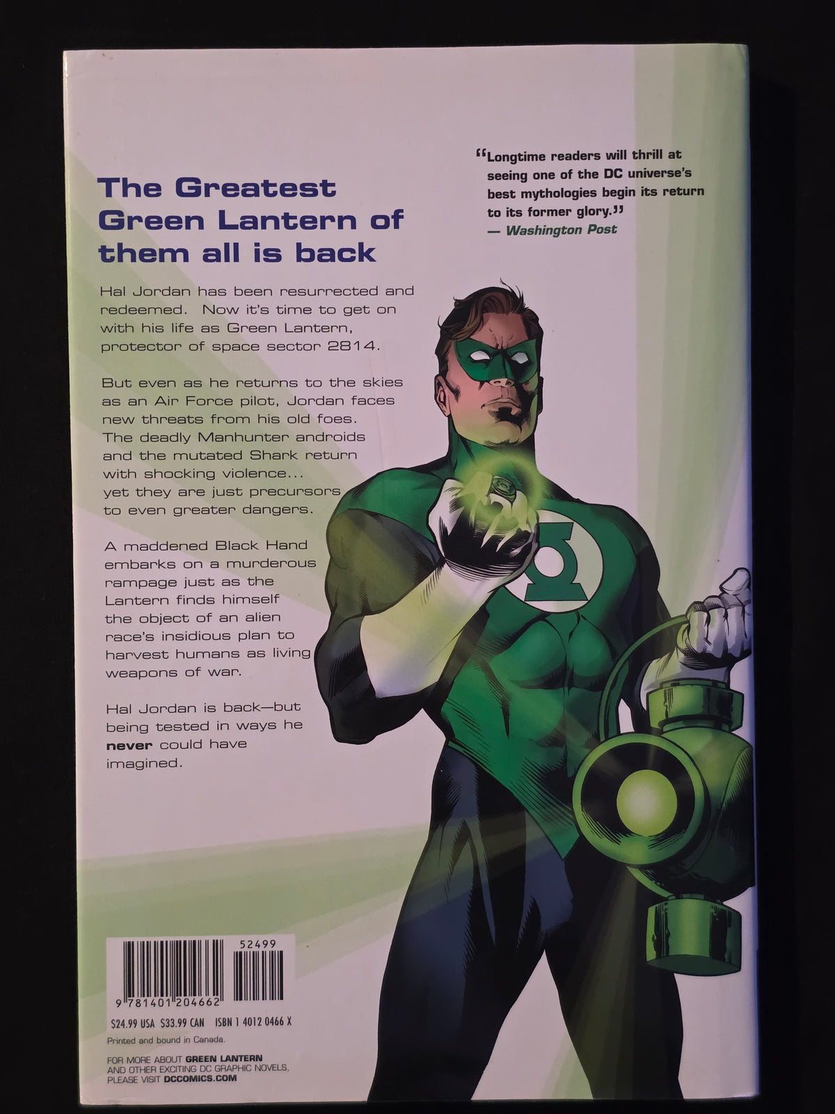 The Green Lantern: No Fear Hardcover Trade Geoff Johns Alex Ross
