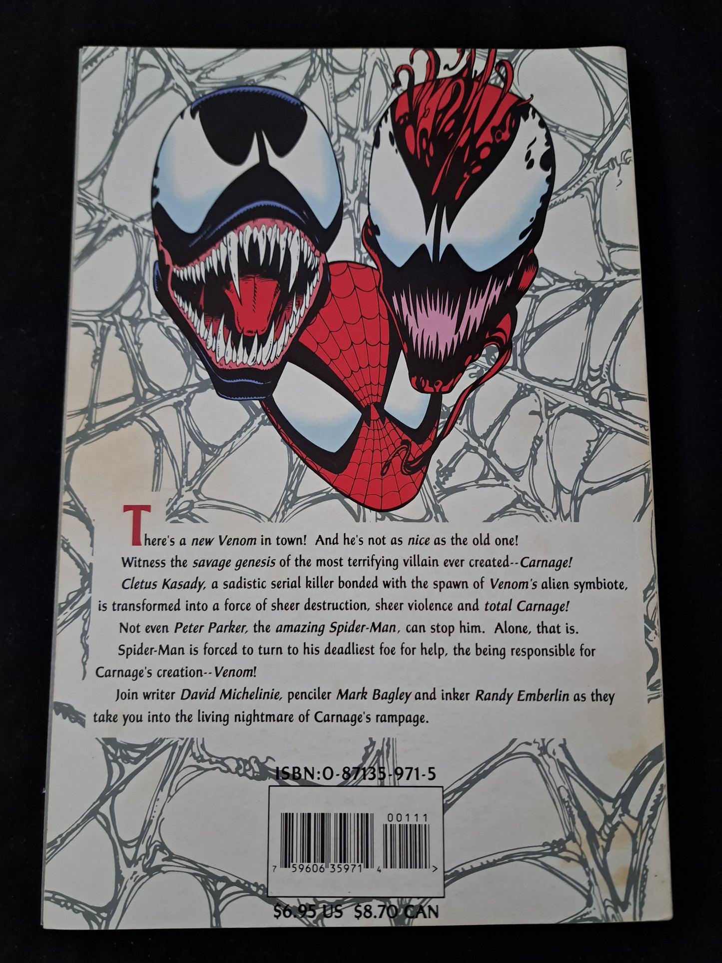 Spider-Man: Carnage Graphic Novel (Marvel Comics , 1993, 1st Edition/1st Print)