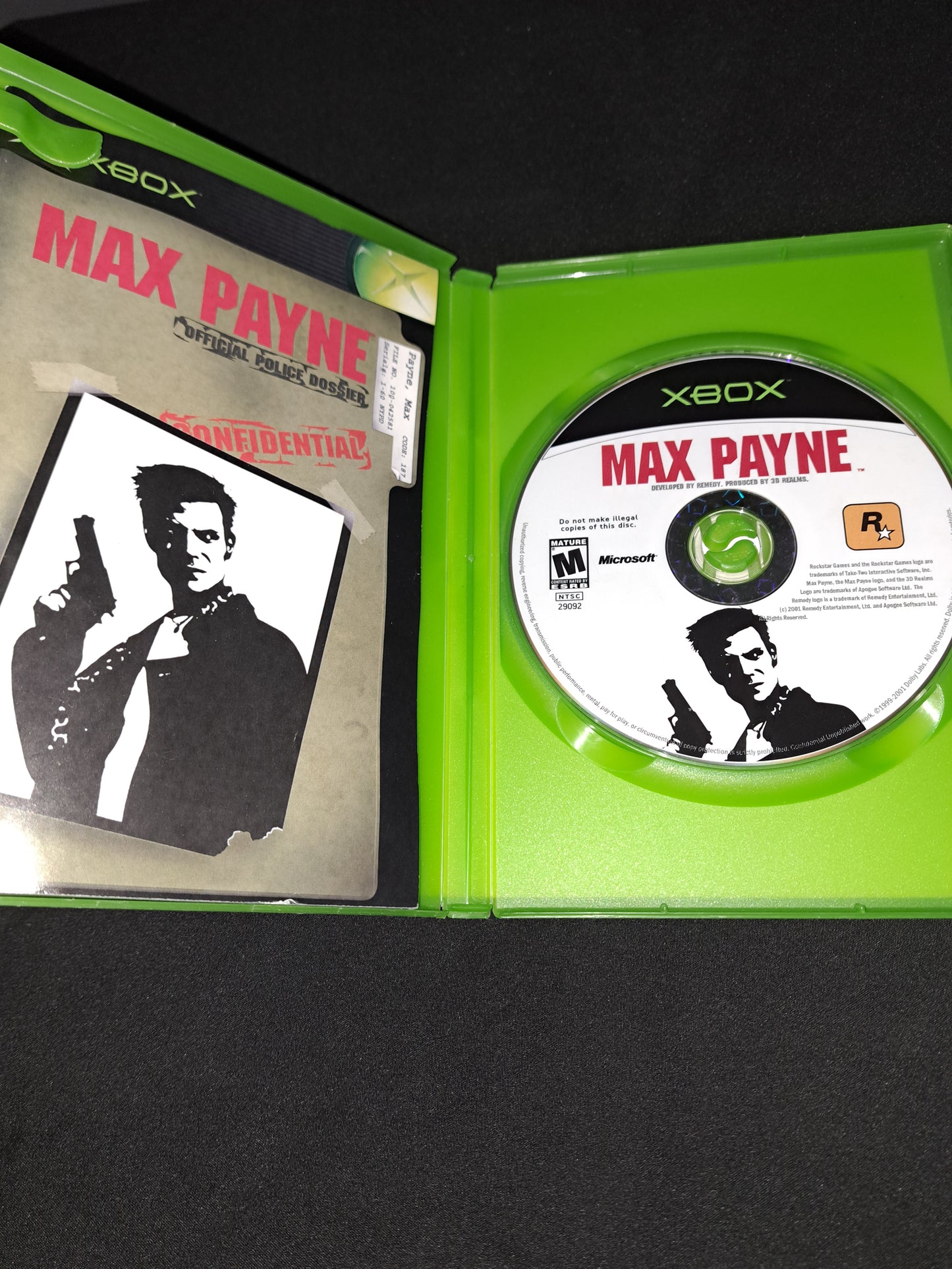 Max Payne (Microsoft Xbox, 2001) Original CIB Rockstar Games