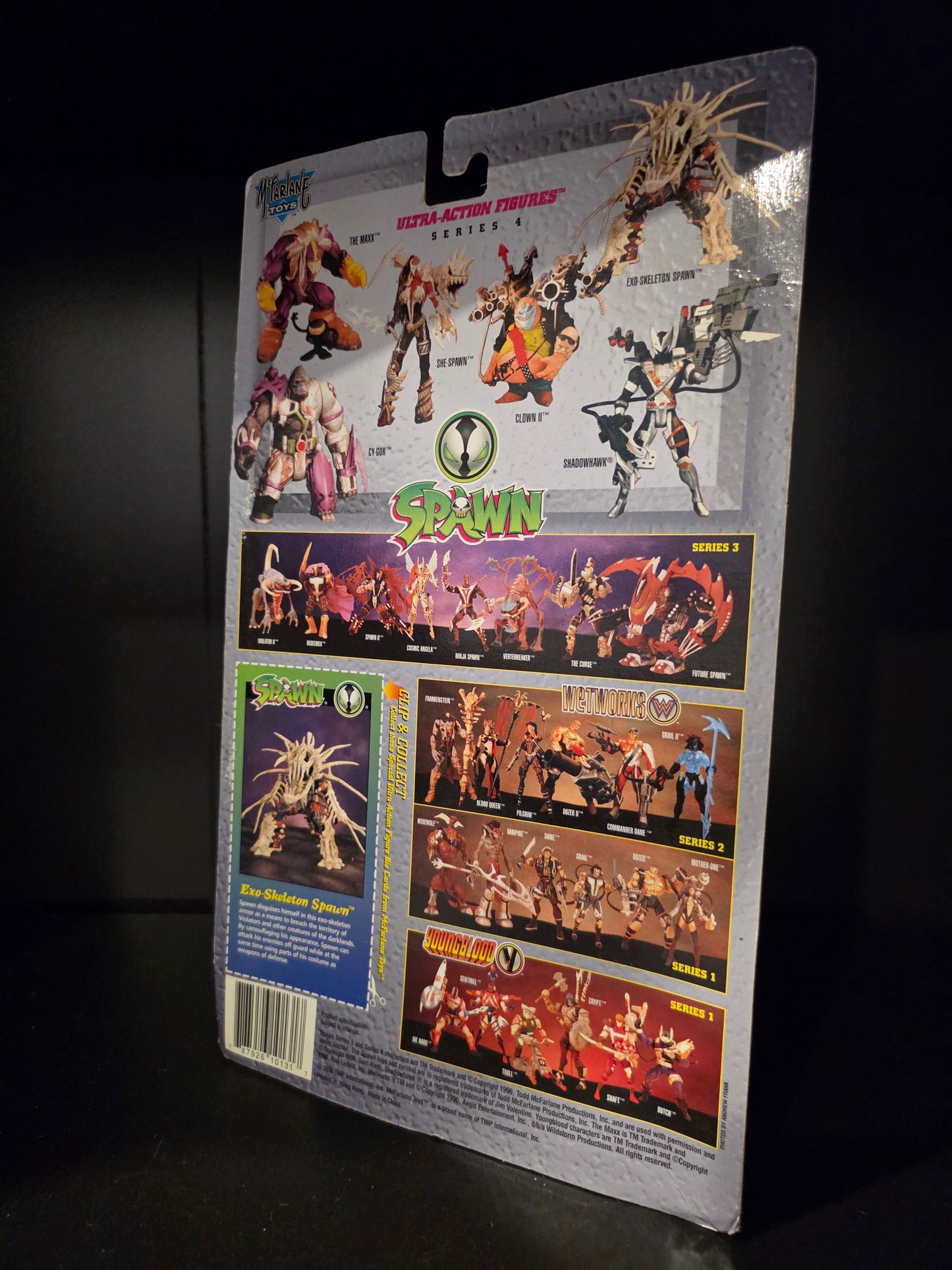 McFarlane Toys Spawn Series 4 Exo-Skeleton Spawn variant action figure 1996 NEW