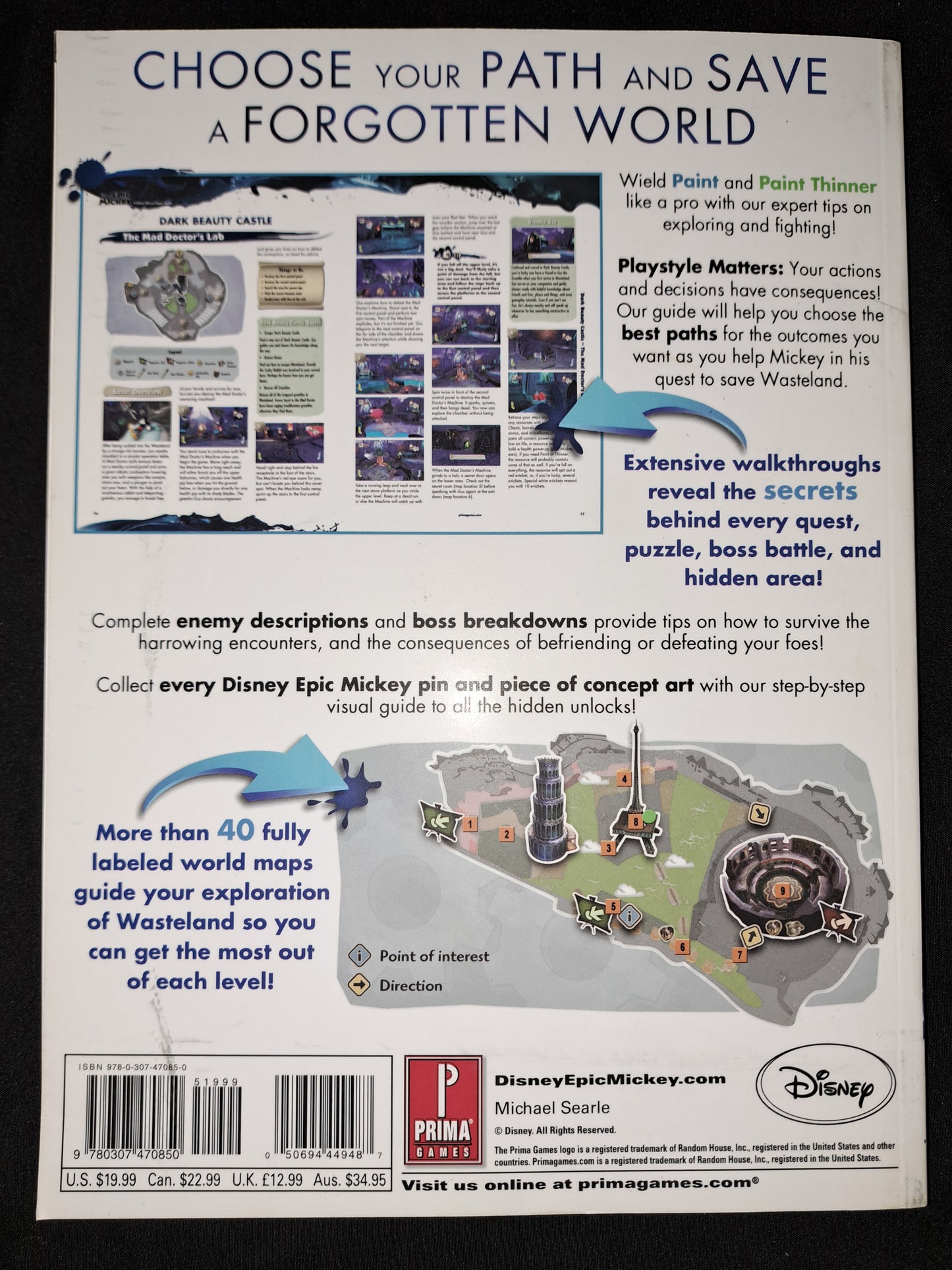 Disney Epic Mickey Prima Official Game Guidebook