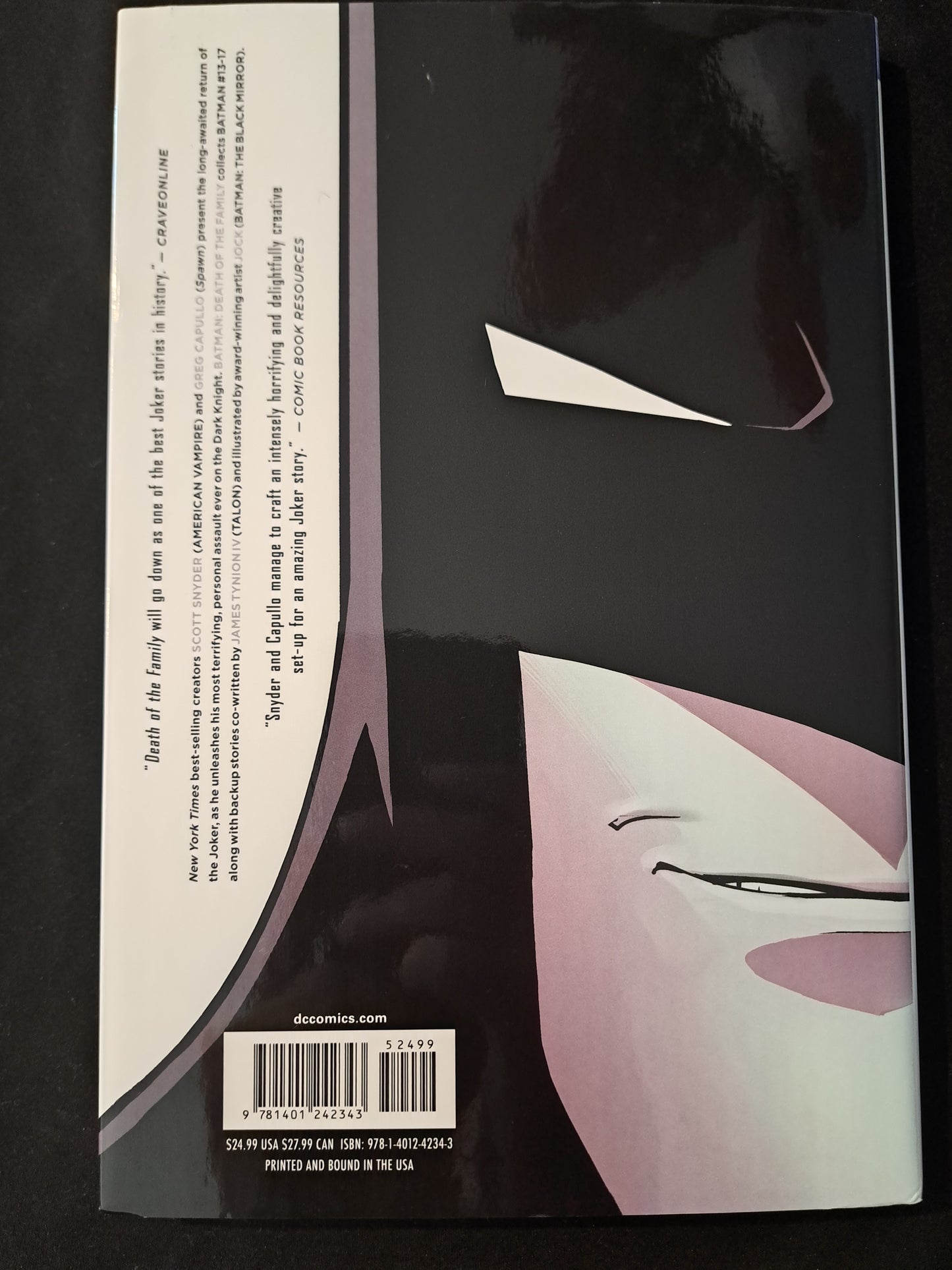 DC Comics Batman Death of The Family Vol.3 The New 52! Hardcover Graphic Novel