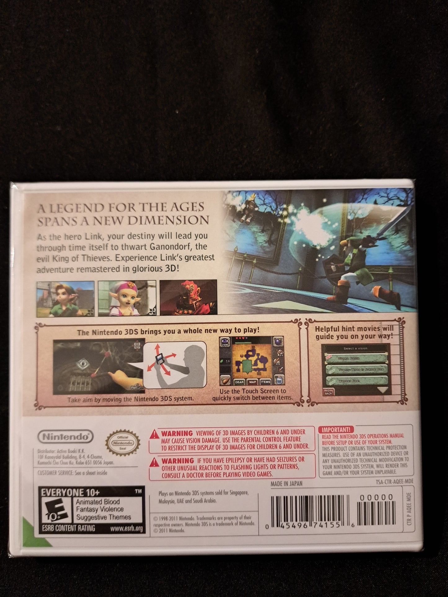 The Legend of Zelda: Ocarina of Time 3D Nintendo 3DS 2011 SEALED