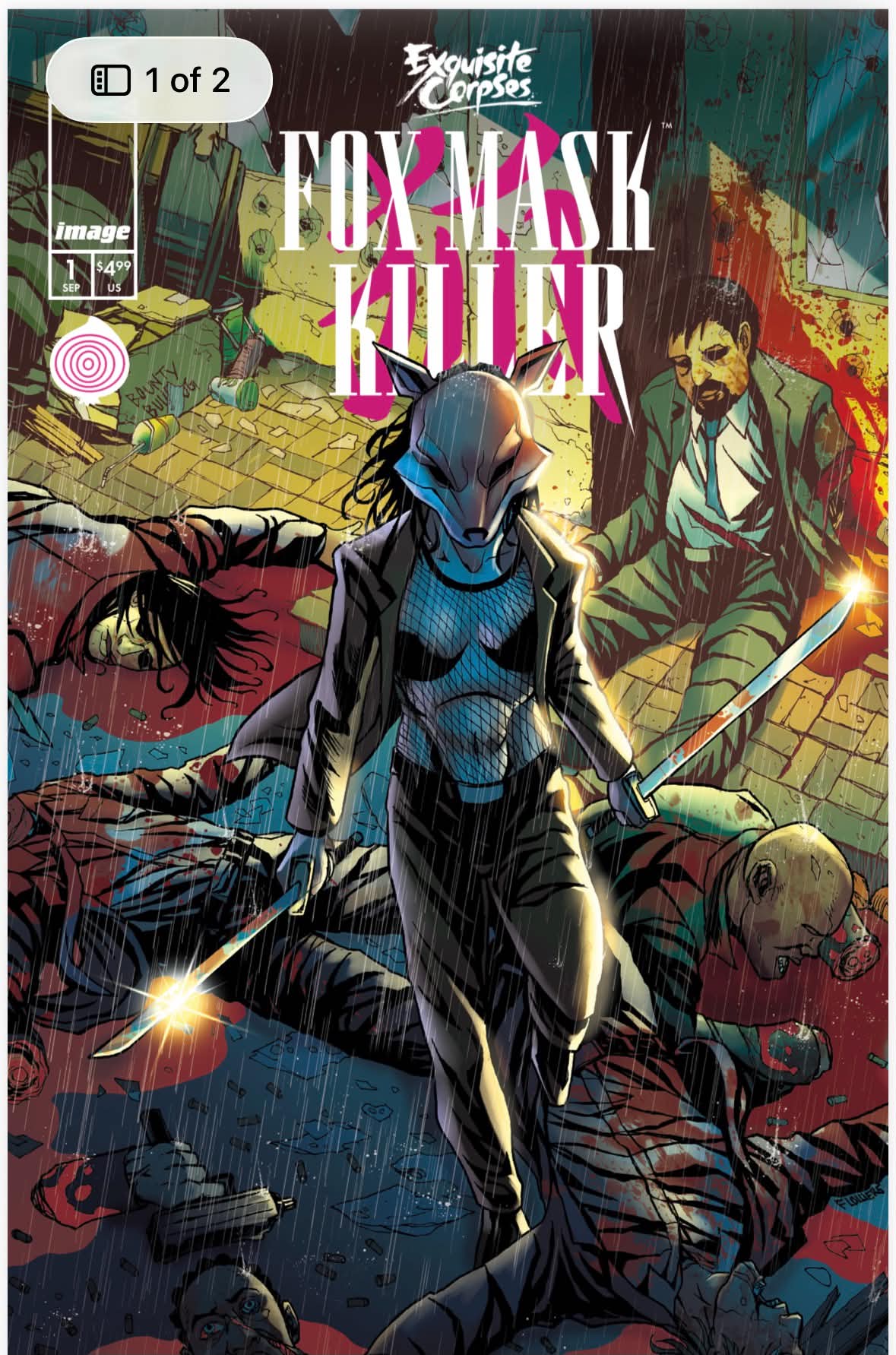 EXQUISITE CORPSES FOX MASK KILLER #1 Jason Flower Exclusive