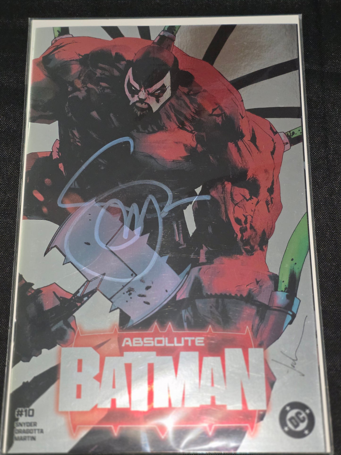 Absolute Batman #10 Jock Virgin Foil Signed by Scott Snyder W/ COA SDCC