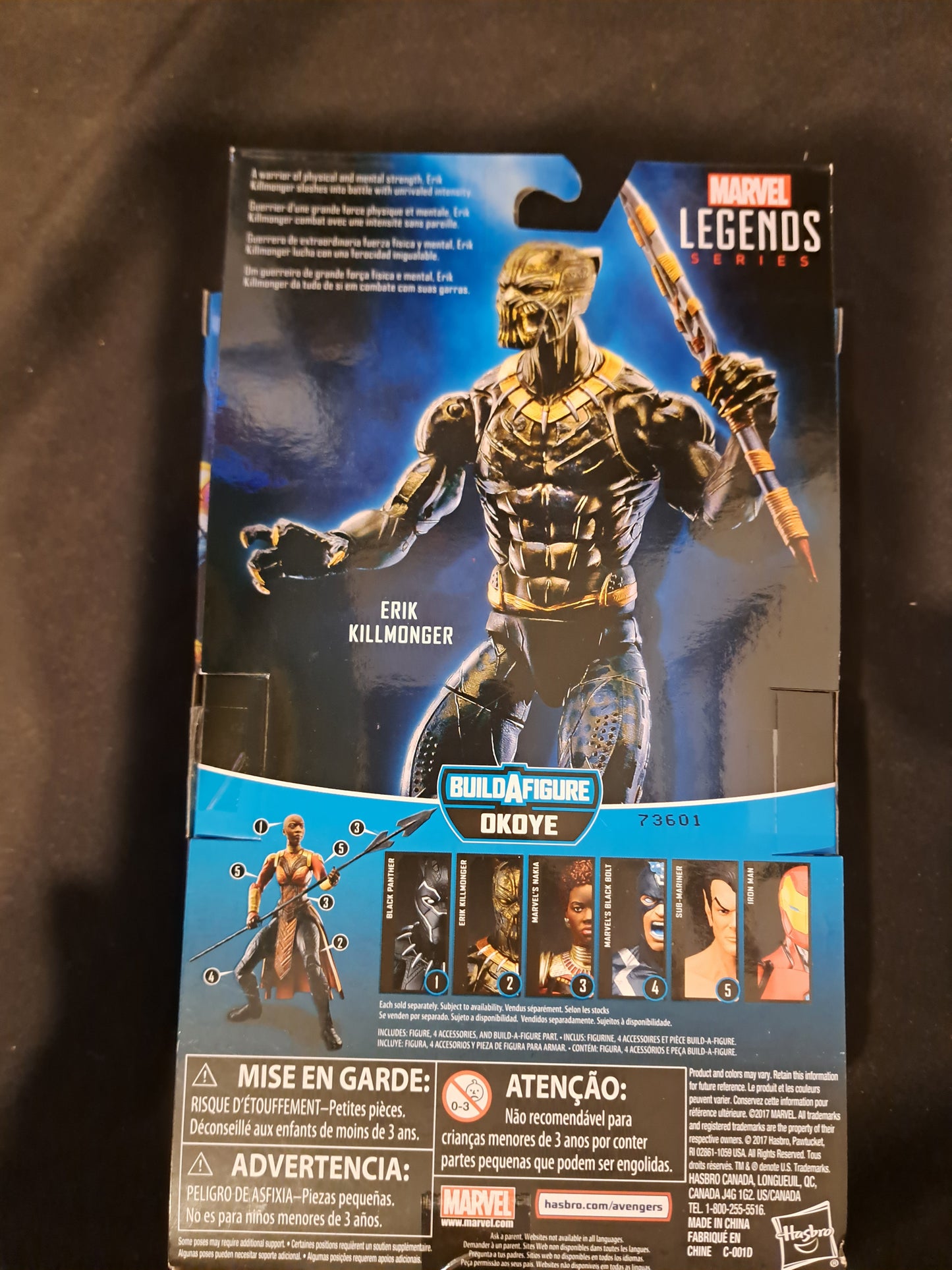 Marvel Legends BLACK PANTHER 6” Action Figure BAF Okoye Hasbro 2017 NEW
