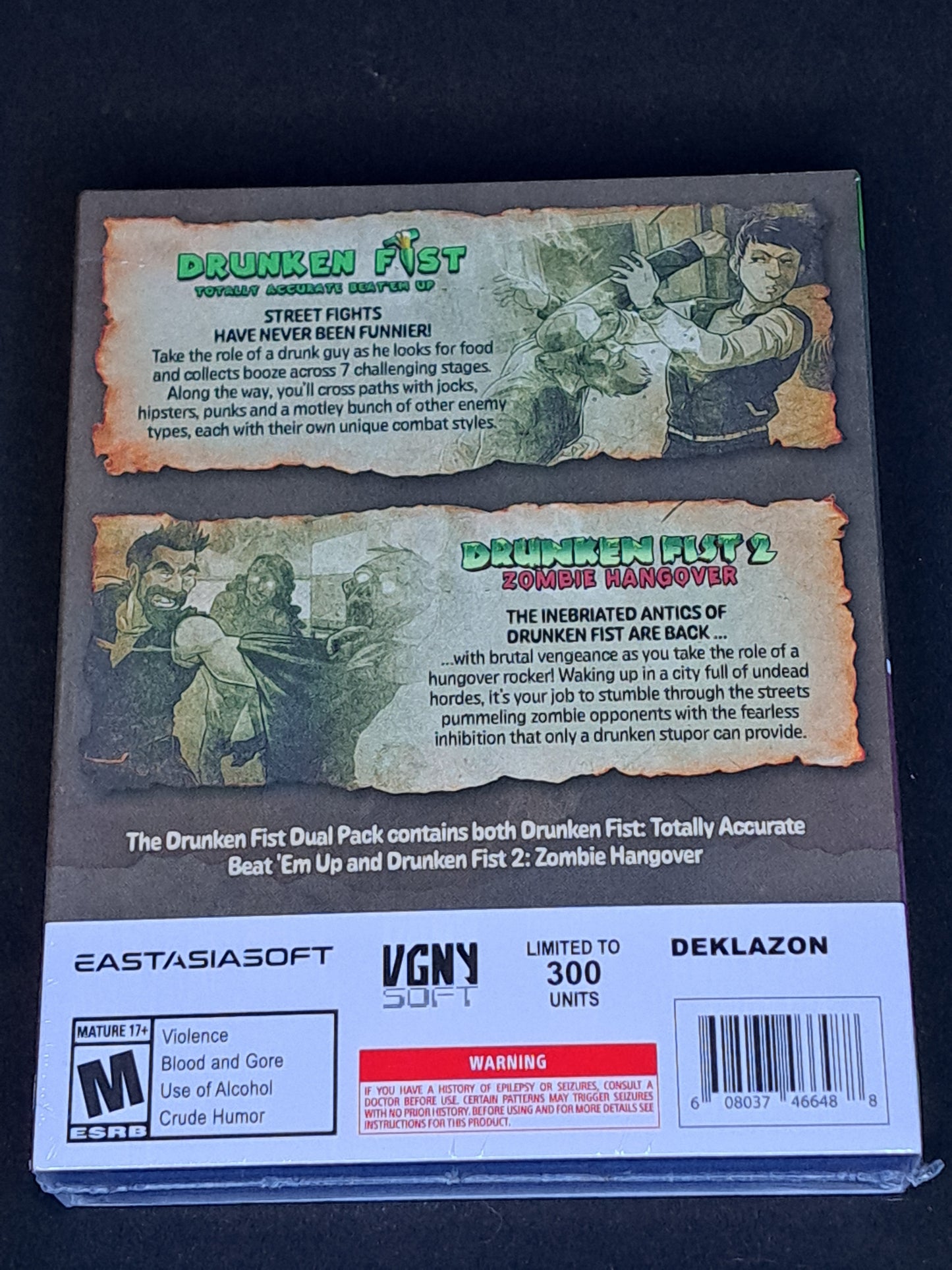 Drunken Fist DUAL PACK - Playstation 5 - VGNYsoft Limited Print Of 300