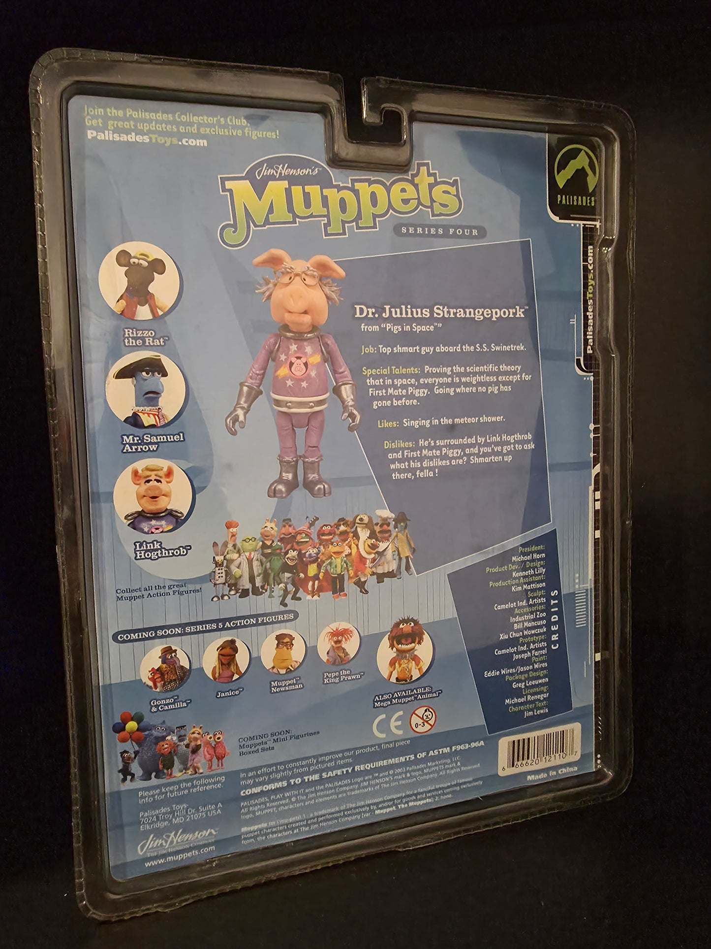 Jim Henson’s Muppets Dr Julius Strangepork Series Four 2003 Palisades Figure