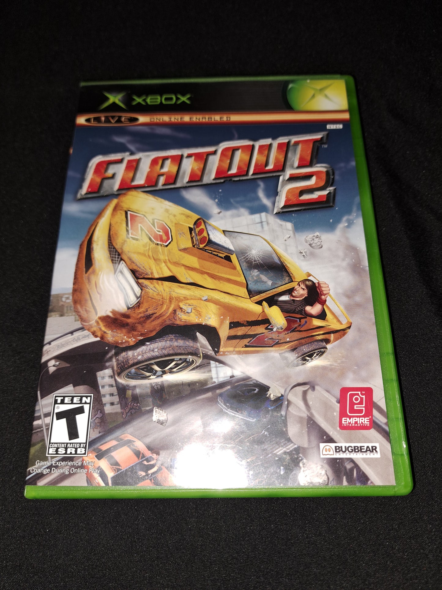 FlatOut 2 (Microsoft Xbox, 2006) CIB Complete w/ Manual