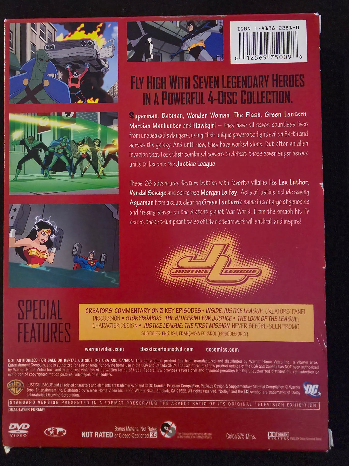 Justice League Season 1 DVD - DC Comics Classic Collection