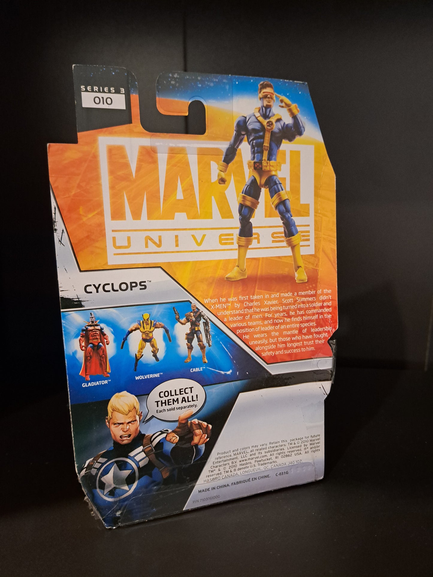 Hasbro Marvel Universe Series 3 CYCLOPS # 010 3.75" Action Figure X-men