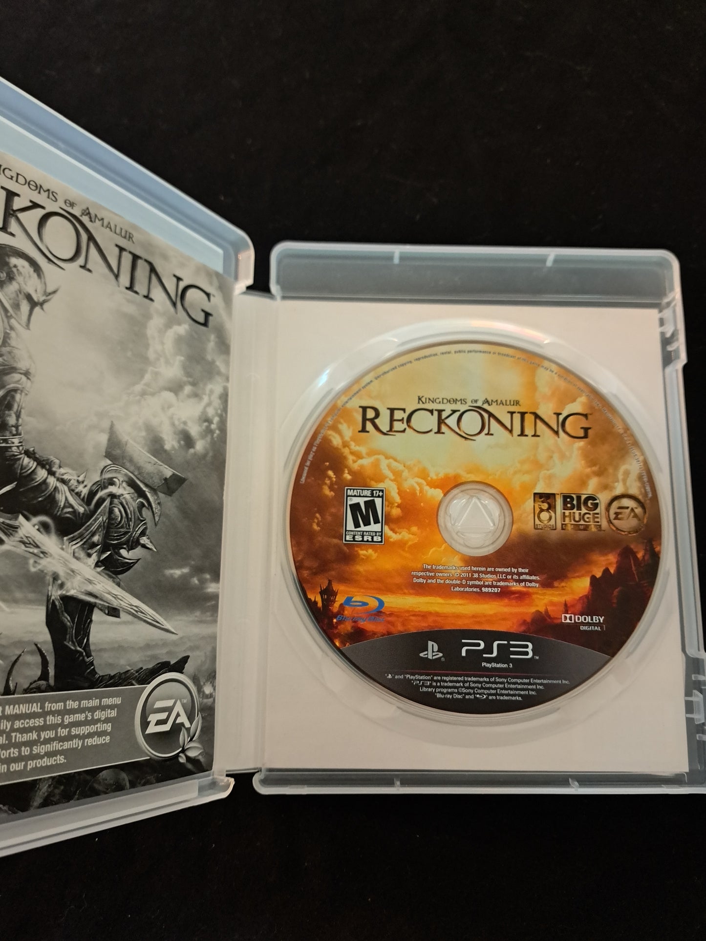Kingdoms of Amalur: Reckoning (Sony PlayStation 3, 2012) PS3 Complete