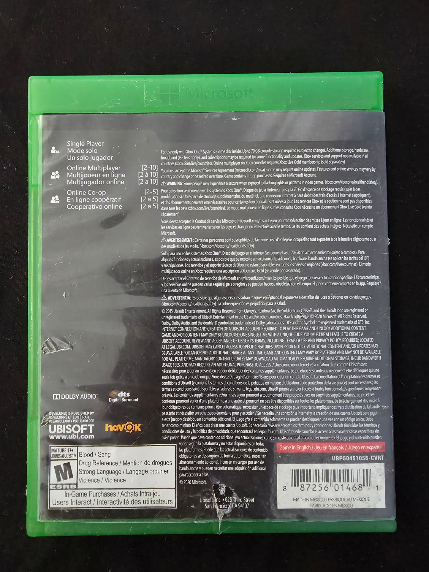 Tom Clancy's Rainbow Six Siege - Microsoft Xbox One