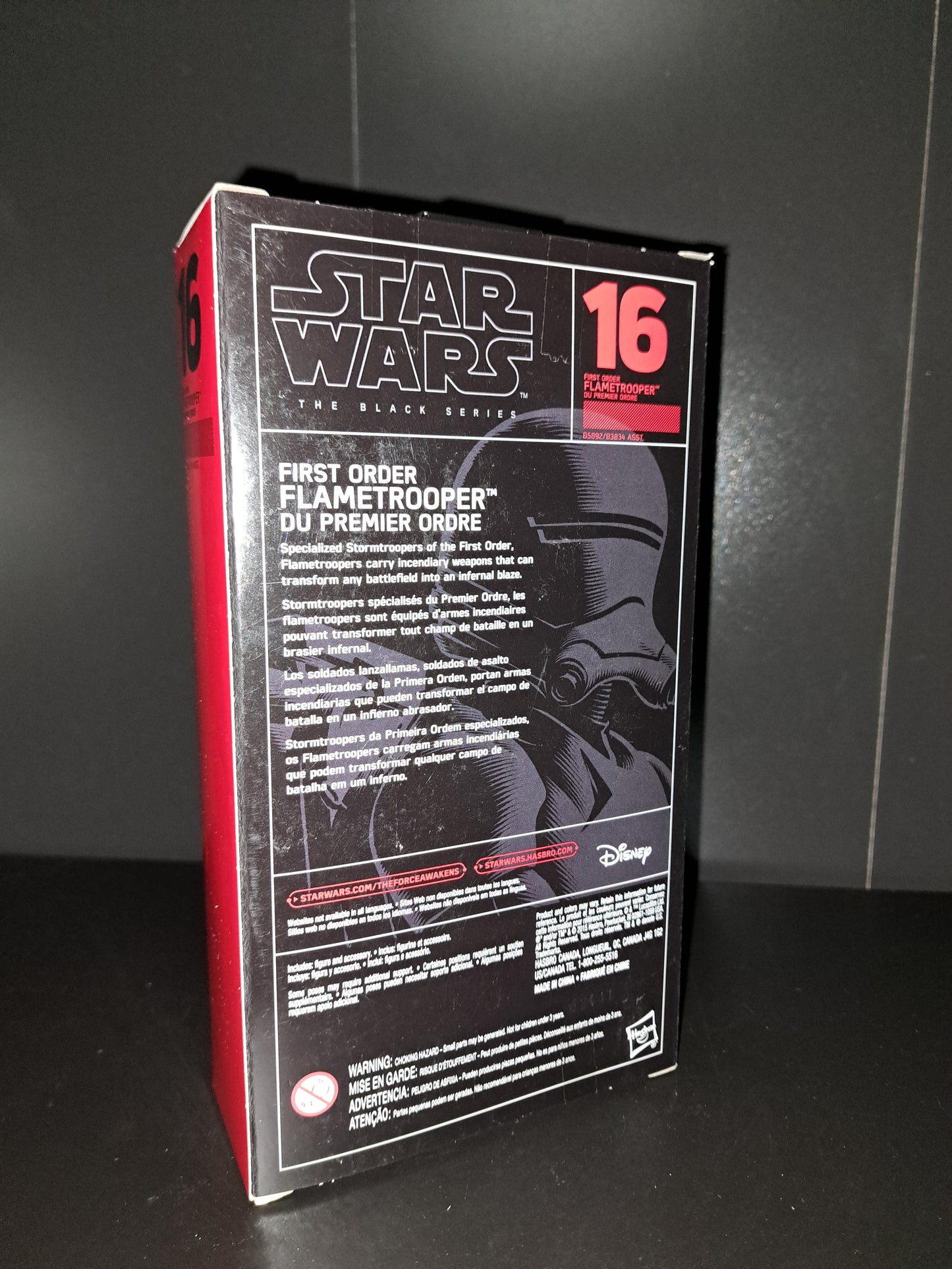 STAR WARS THE BLACK SERIES FIRST ORDER FLAMETROOPER #16 (P16011973)