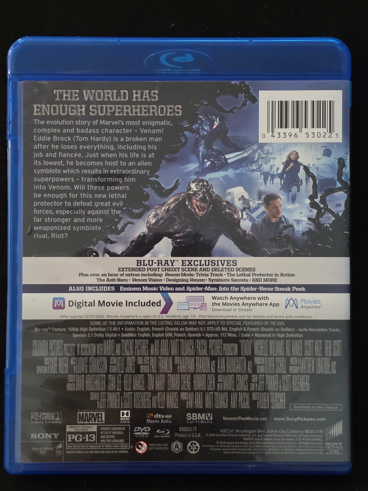 Venom (Blu-ray, 2018)