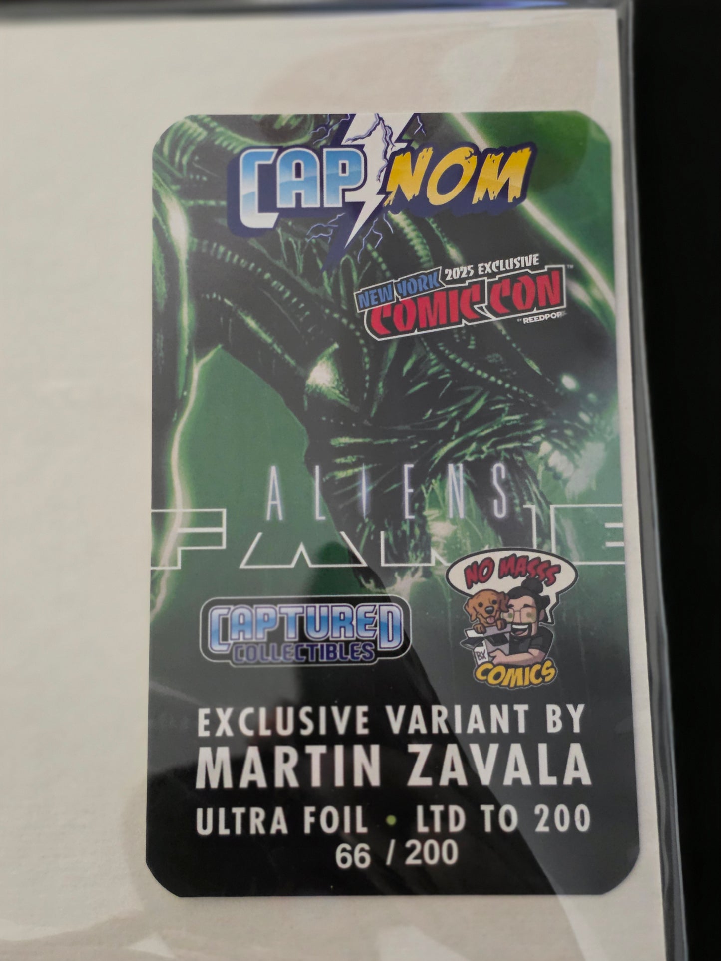 FAME: SIGOURNEY WEAVER Foil Embossed - ALIEN - NYCC 2025 COVER: MARTIN ZAVALA LTD 66/200