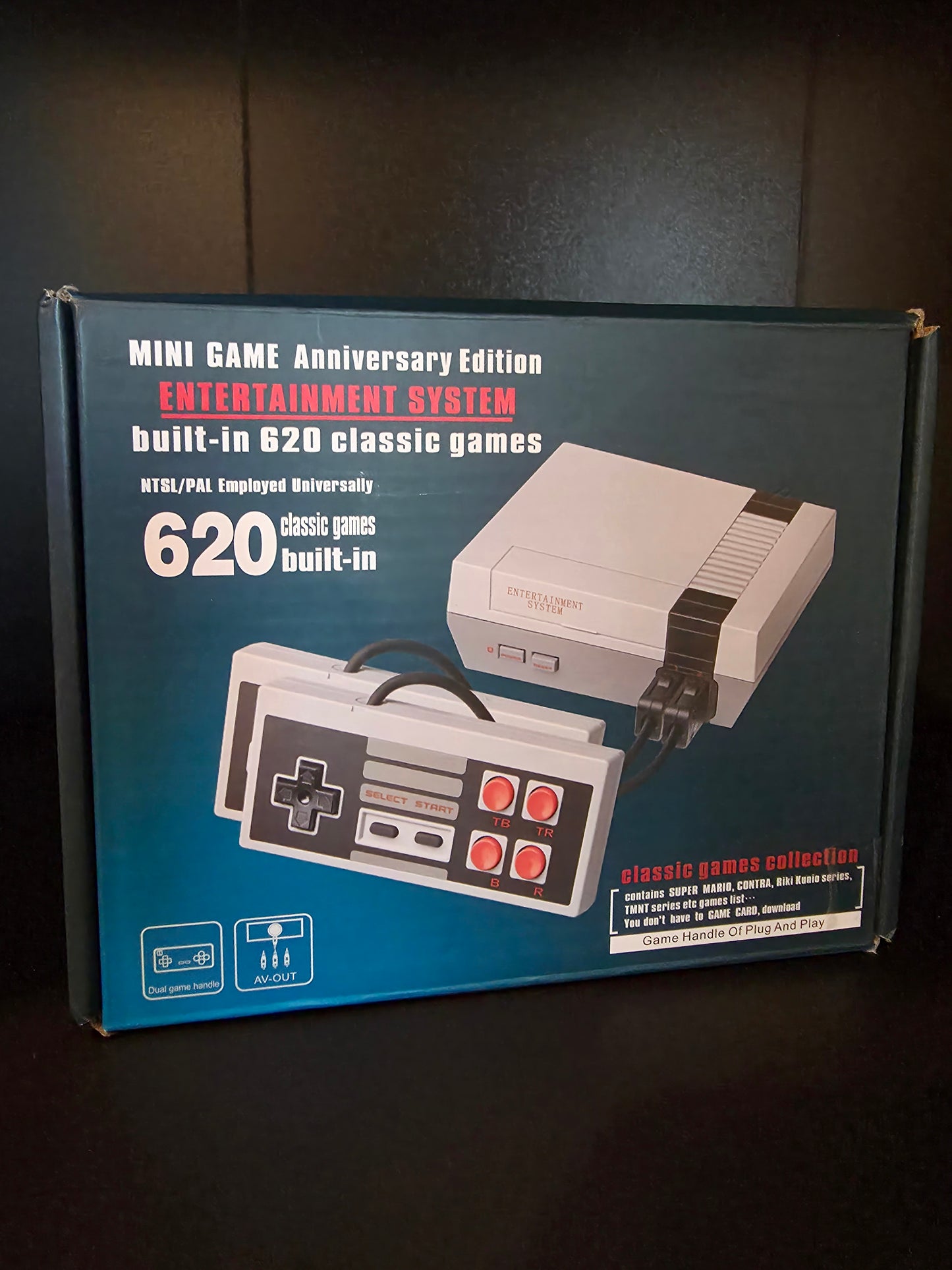 Mini NES Anniversary Edition Game Console with Built-in 620 Classic Games