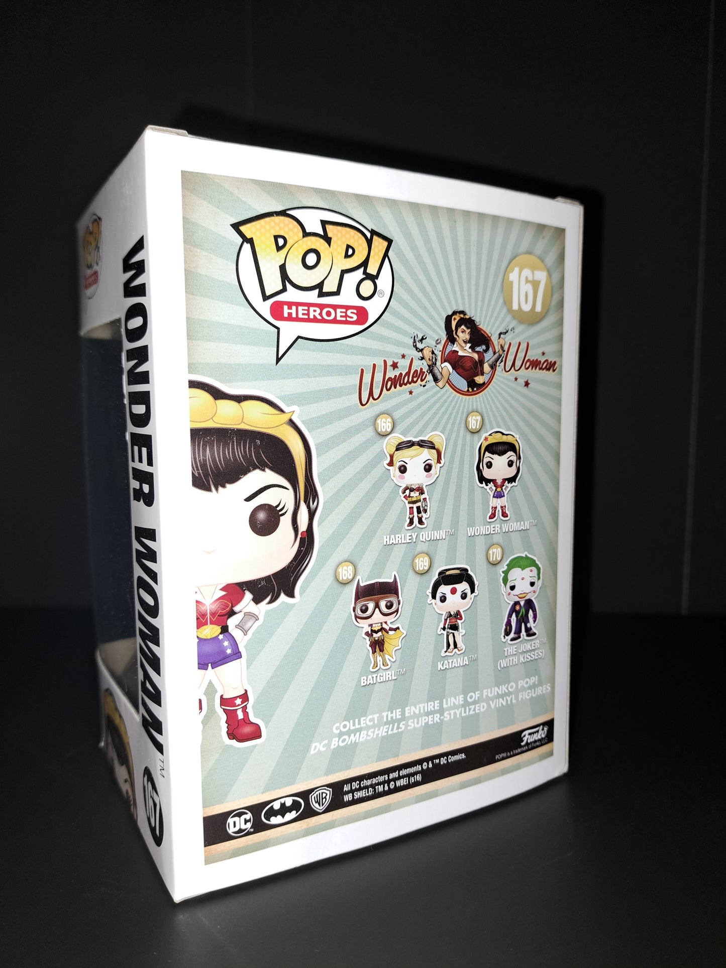 Funko Pop! Heroes DC Comics BOMBSHELLS #167 Wonder Woman Vinyl Figure