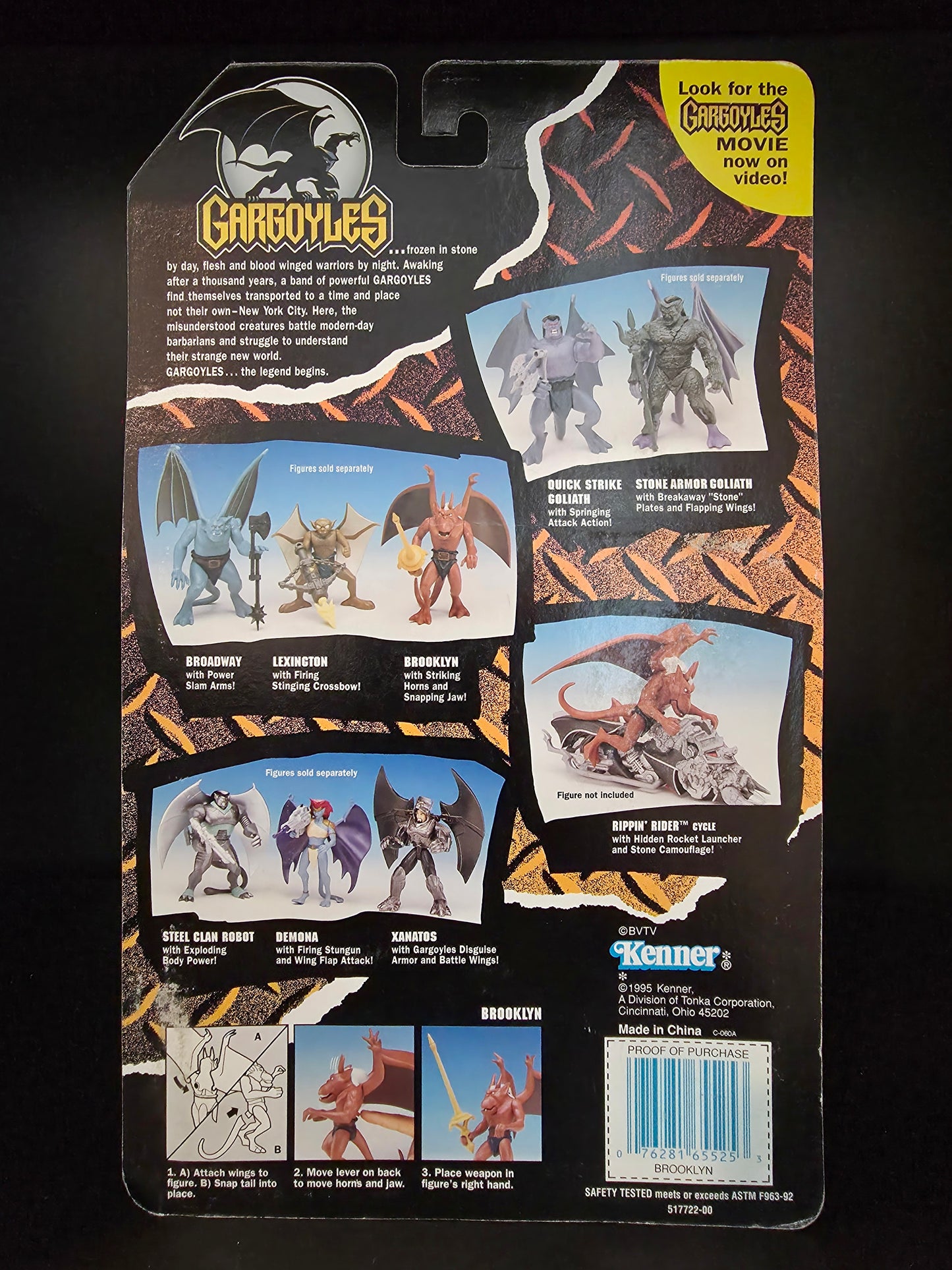 Gargoyles Brooklyn Action Figure - Kenner 1995