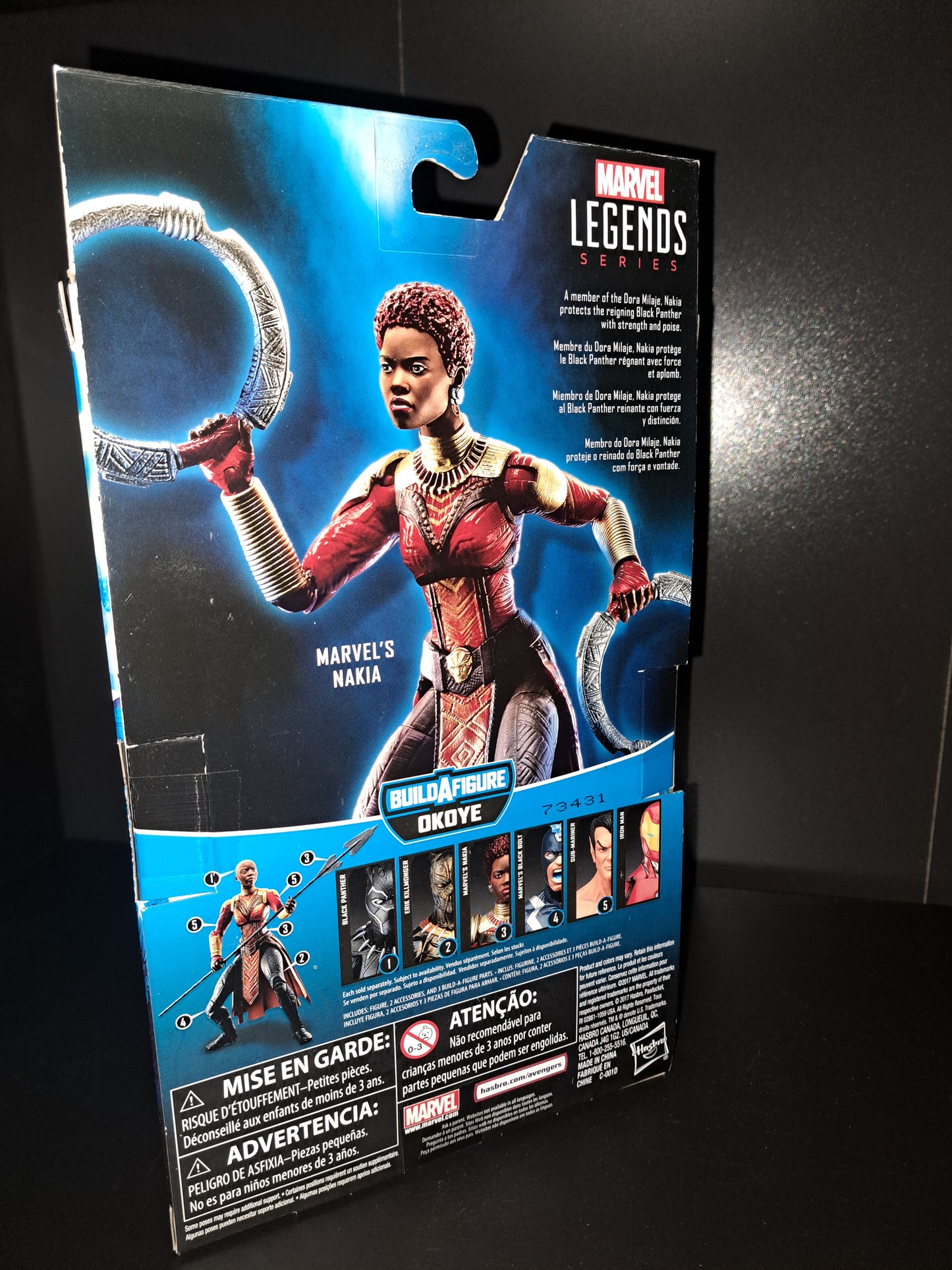 Hasbro Marvel Legends Nikia BAF Okoye Wave 6" Action Figure New 2017