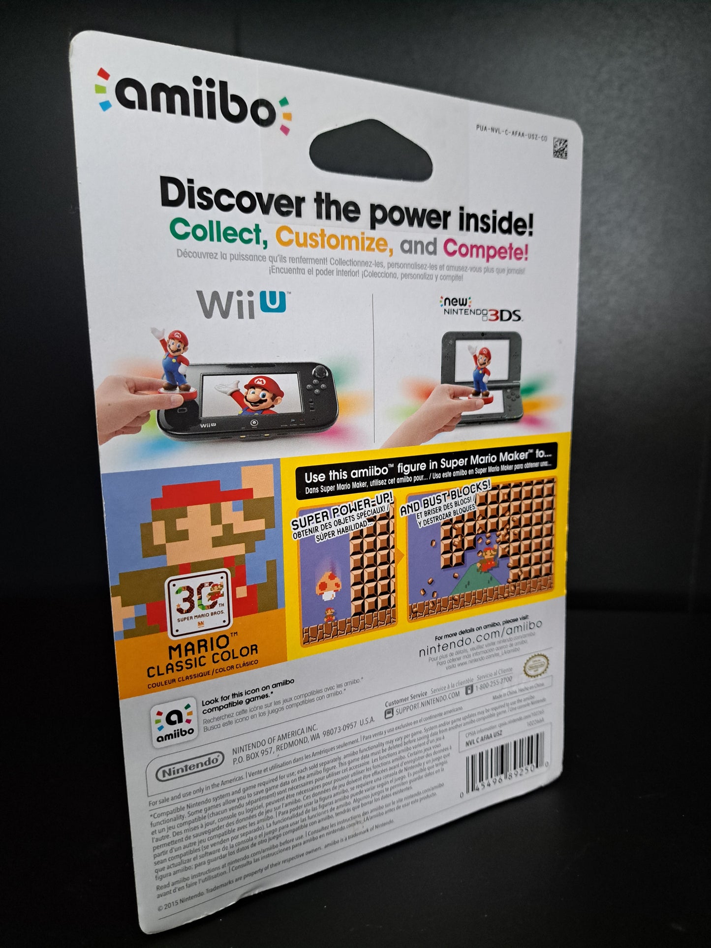 Super Mario Classic Color 30th Anniversary Nintendo Amiibo Figure