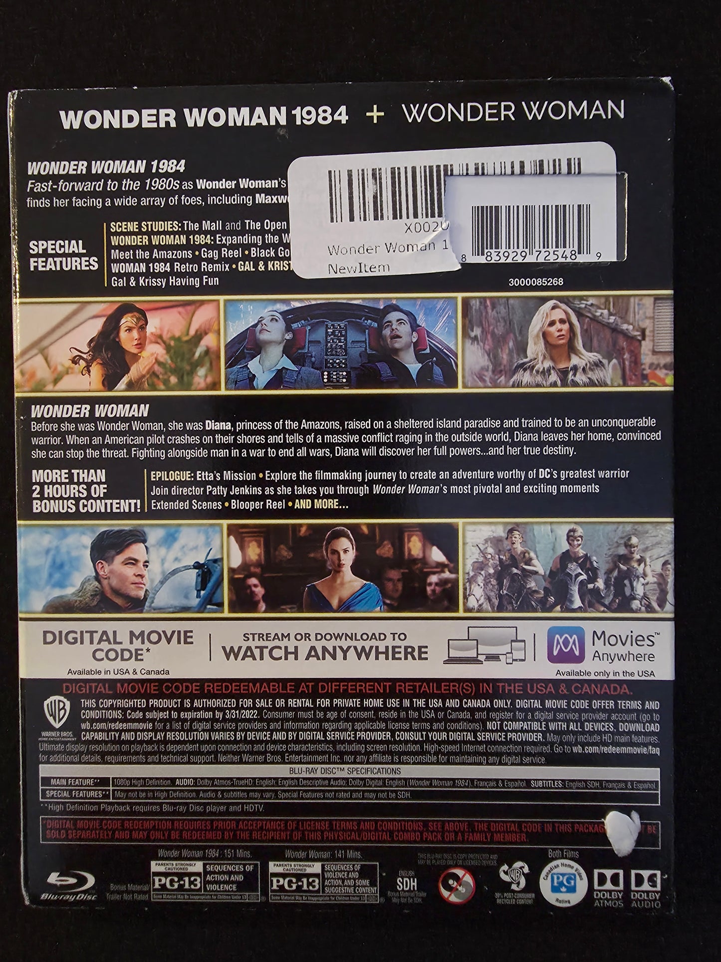 Wonder Woman 1984/Wonder Woman (2 Film Bundle/Blu-ray)