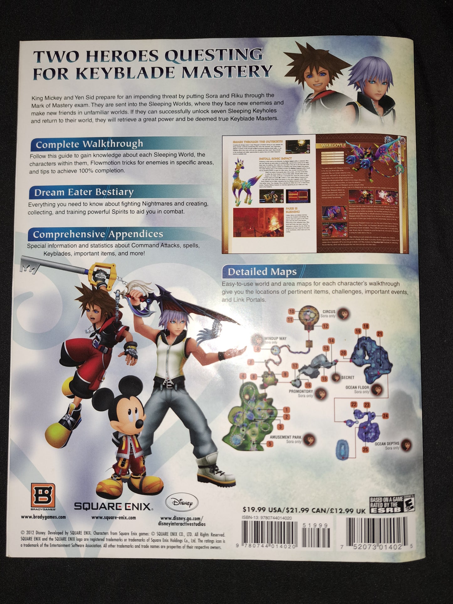 Disney Kingdom Hearts 3D Dream Drop Distance Signature Series Guide BradyGames